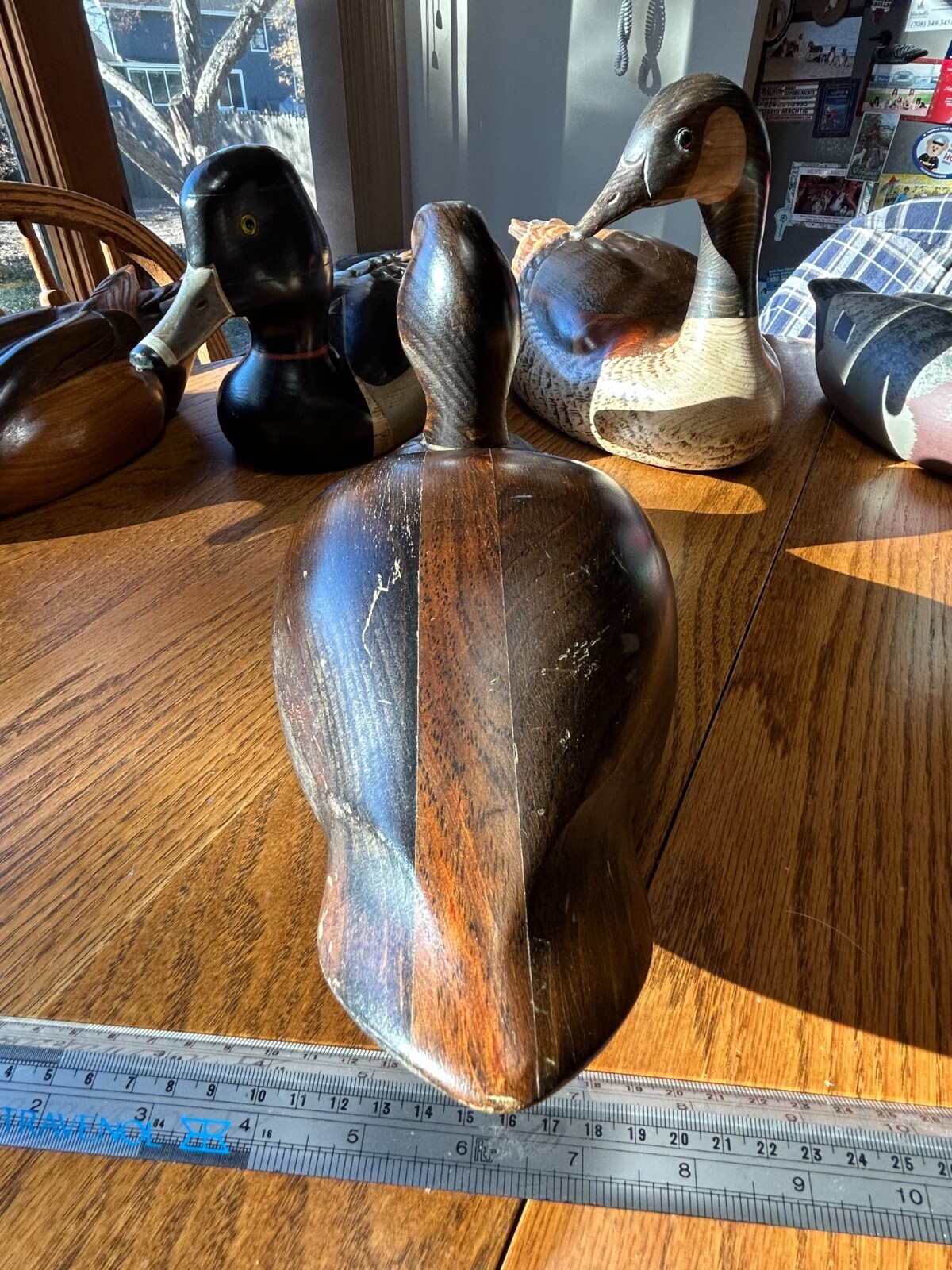 Excellent Condition Vintage Hand Crafted Wood Wooden Duck Decoy Folk Art