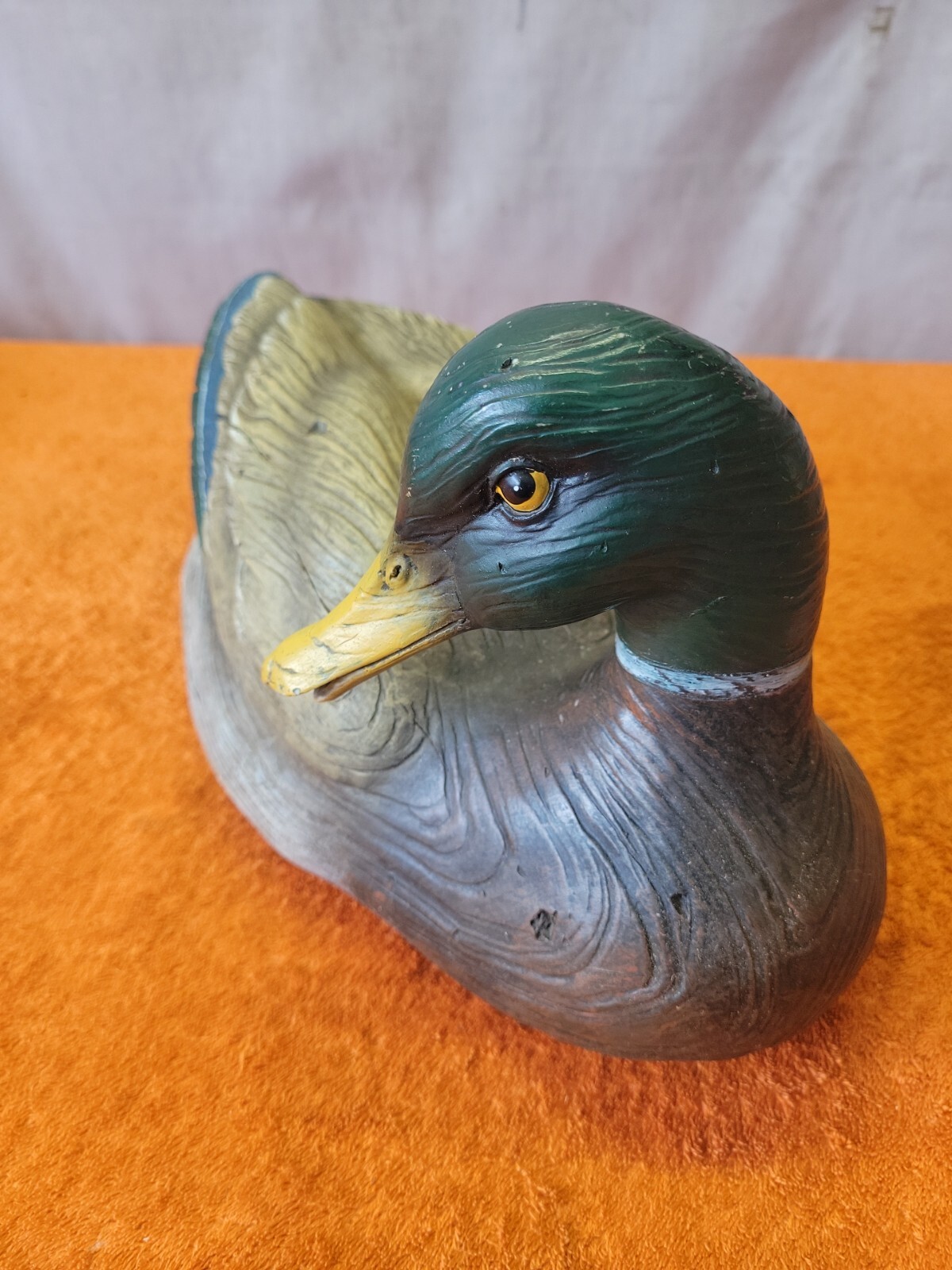 T•Drake Mallard Male Duck Decoy Handpainted Composite Material Body, 13.5 x 8×6