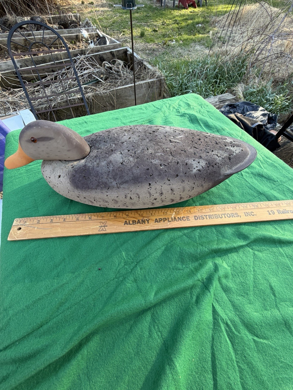 Pair Vintage LL Bean Oversized Mallard Cork Decoys Beautiful Condition 20”