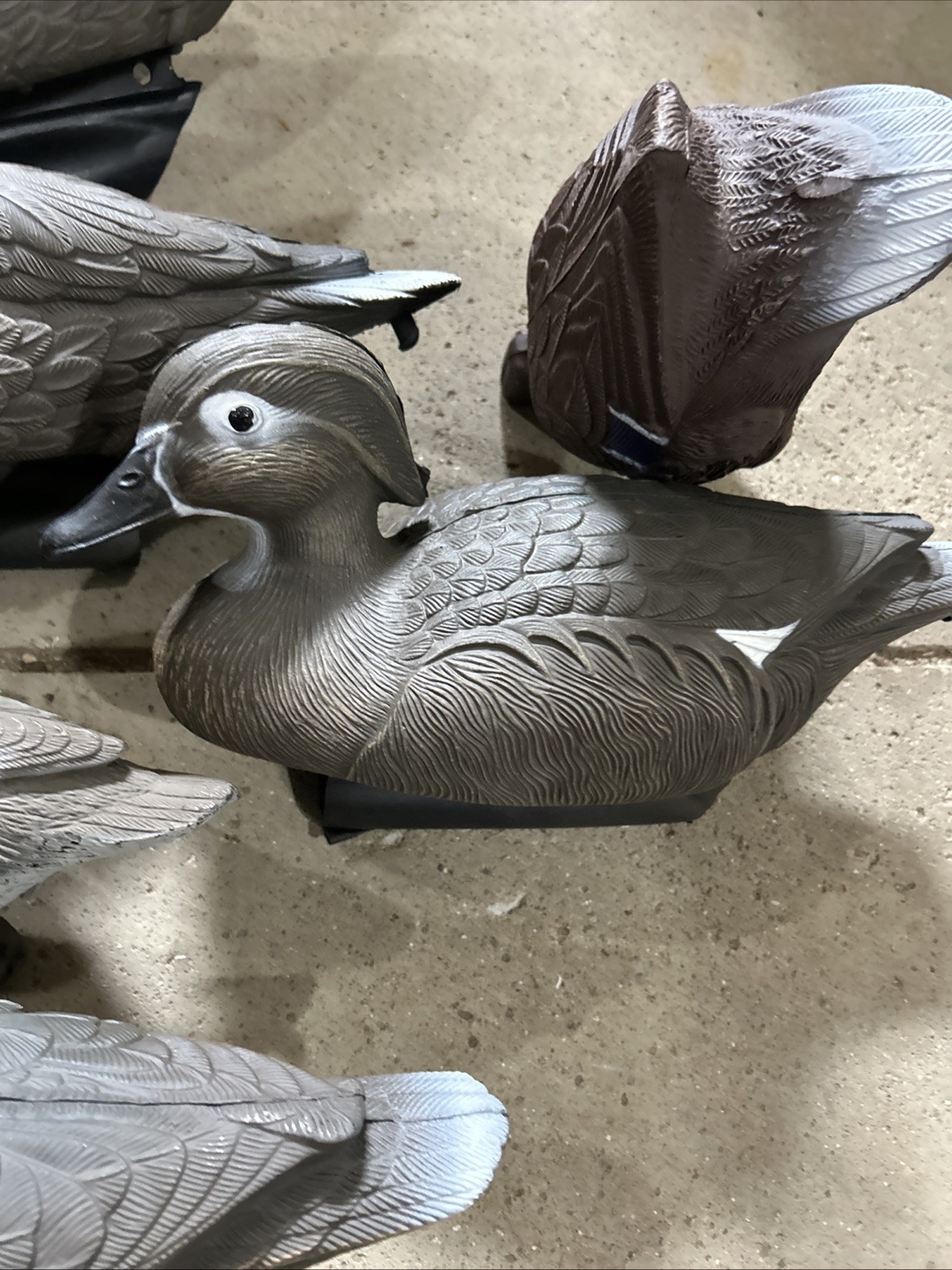 Flambeau Plastic Duck Decoys Hollow Body Mallards Make & Female Lot of 6 Vintage