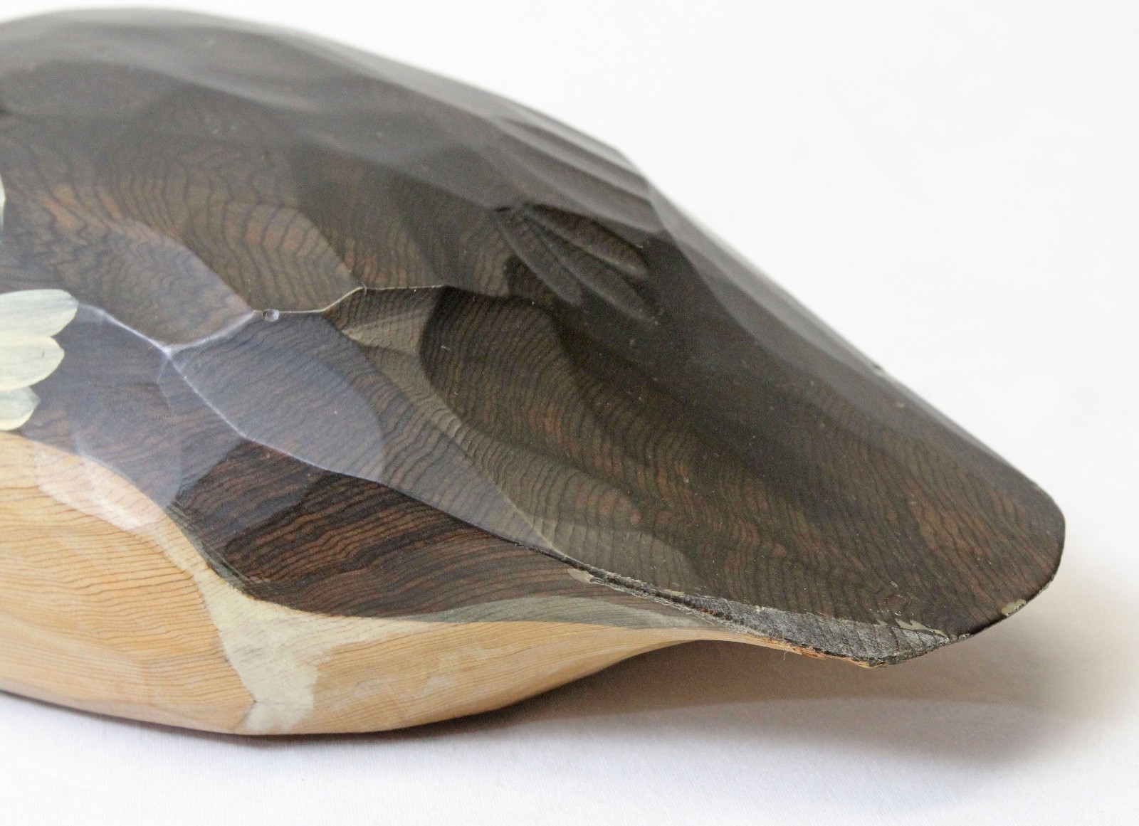 Percy Gerald Bicknell 13” Vintage 1992 Carved Wood Goldeneye Duck Decoy Canada