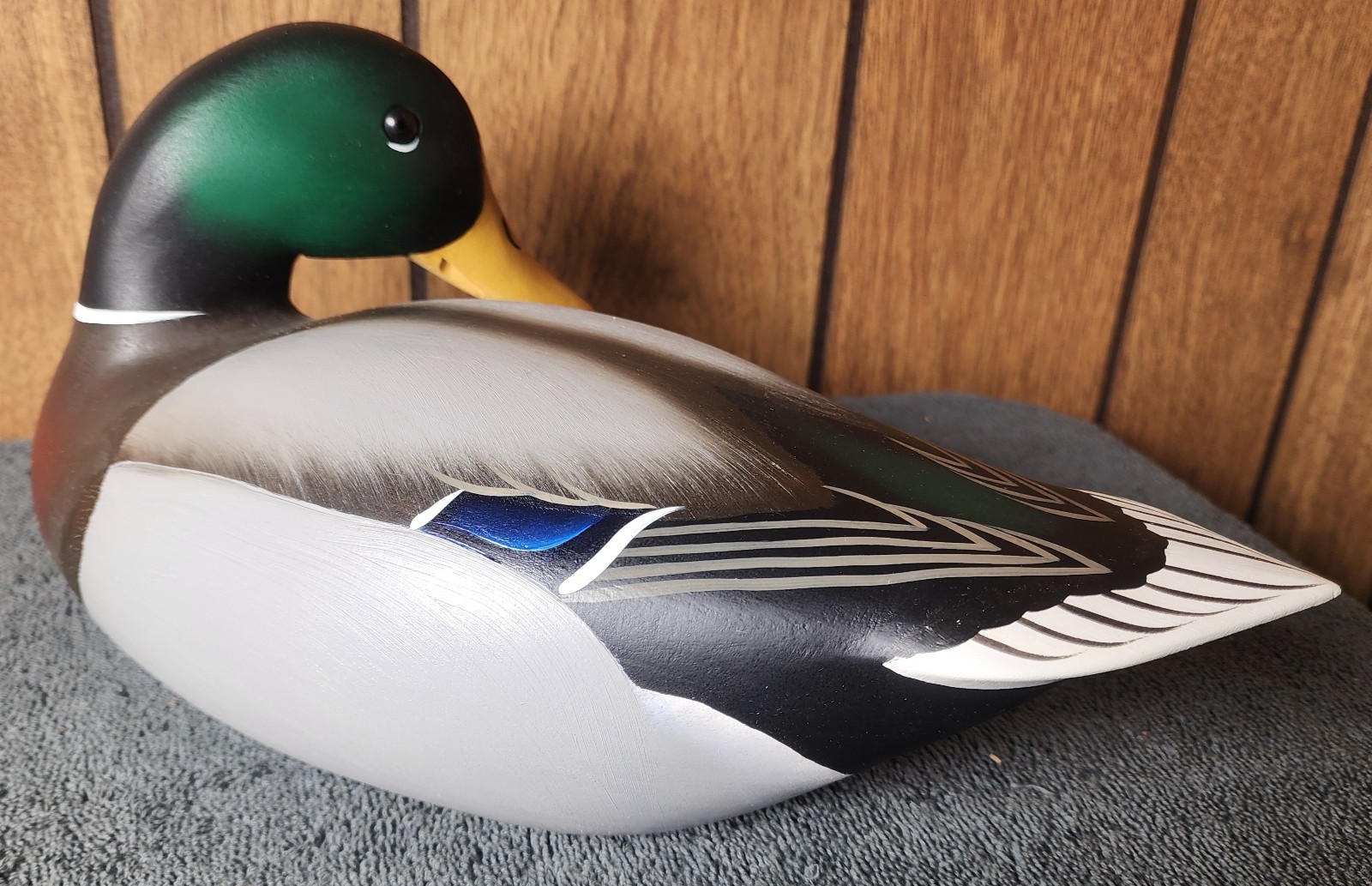 Bill Schauber Mallard Duck Decoy Signed 2003 Bird Chesapeake Bay VTG Maryland