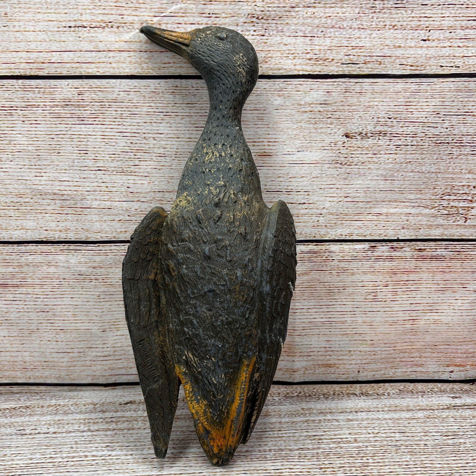 Carry-Lite Vintage Mallard Hen Duck Decoy Made in Italy 17 Inch Textured