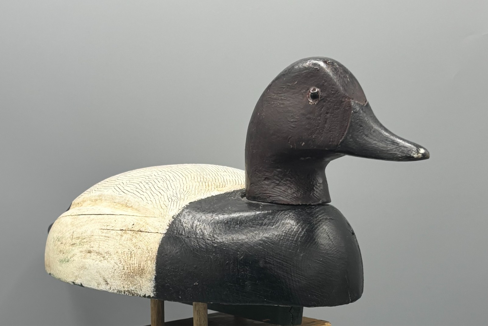***UNUSUAL*** CANVASBACK DRAKE ***ORIGINAL PAINT & HEAD TURNING MECHANISM/KEEL*