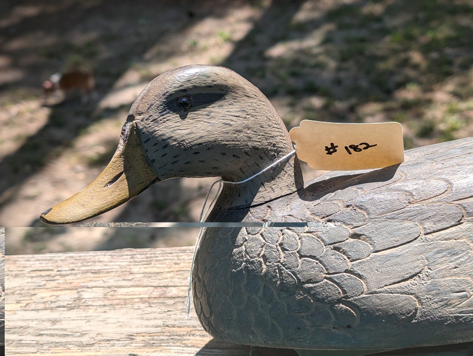 VINTAGE CARVED WOODEN HUNTING DUCK DECOY FOR SALE 182 Frank Cummings Harsons Isl