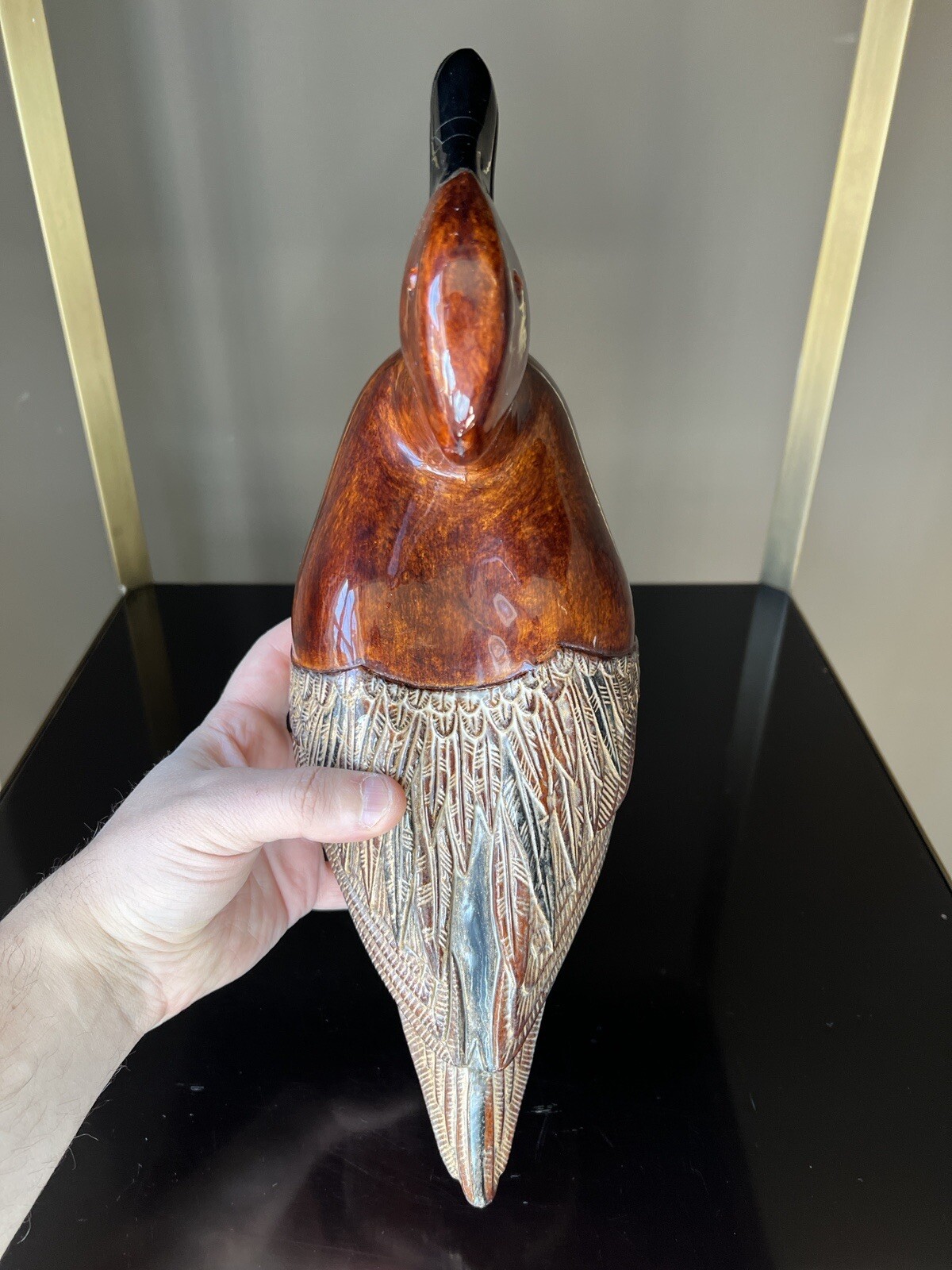 RARE Hand Made Duck Decoy France