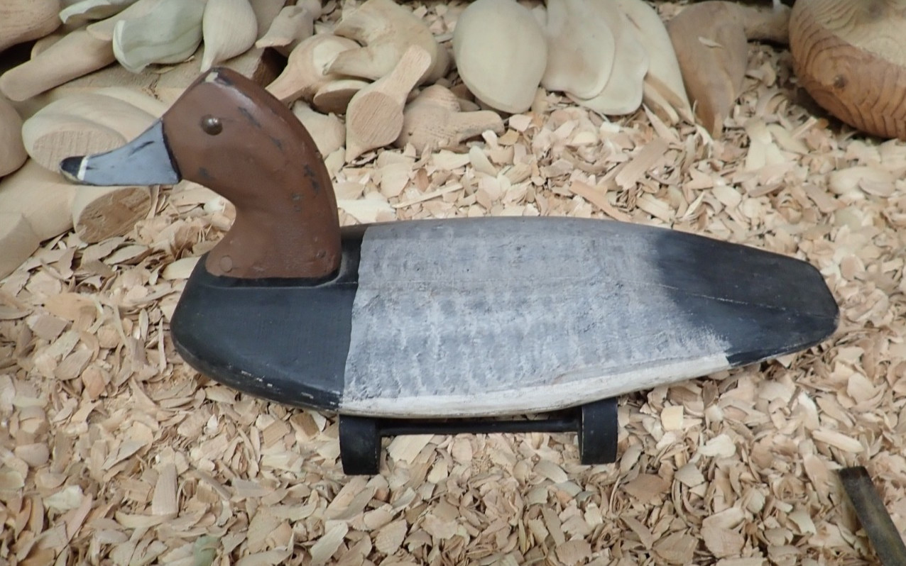 Redhead Drake Decoy by Elkton Maryland Carver Joe Racine