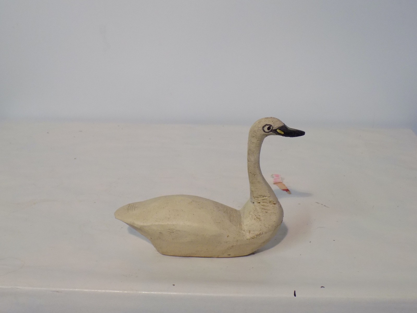 SWAN Decoy By Lester Cranmer Tuckerton NJ From the 50’s 4in, Miniature signed