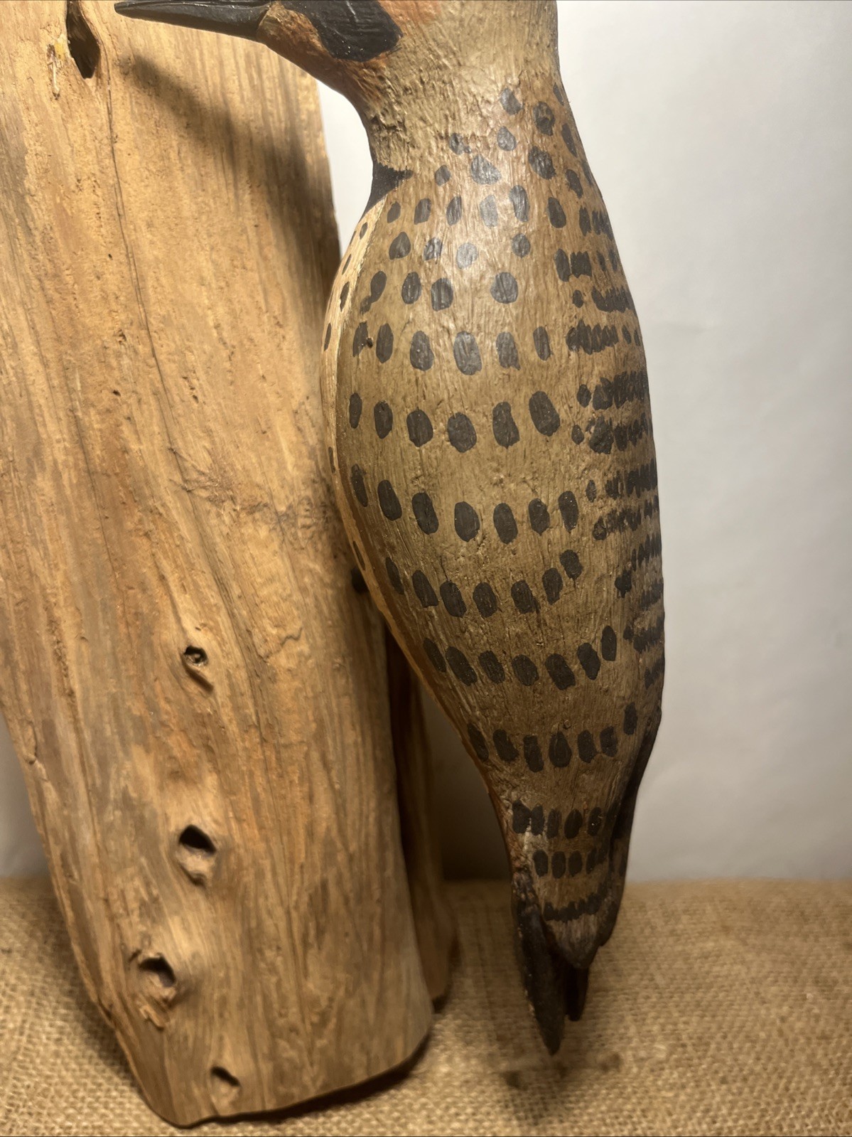 flicker woodpecker wall hanging mount decoy hand carved folk art