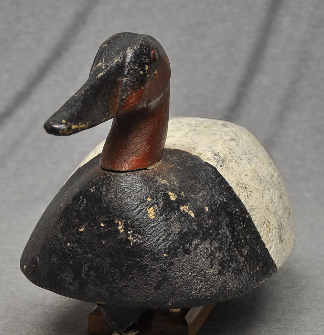 WISCONSON CANVASBACK drake duck decoy original paint UNKNOWN EVANS INFLUENCED