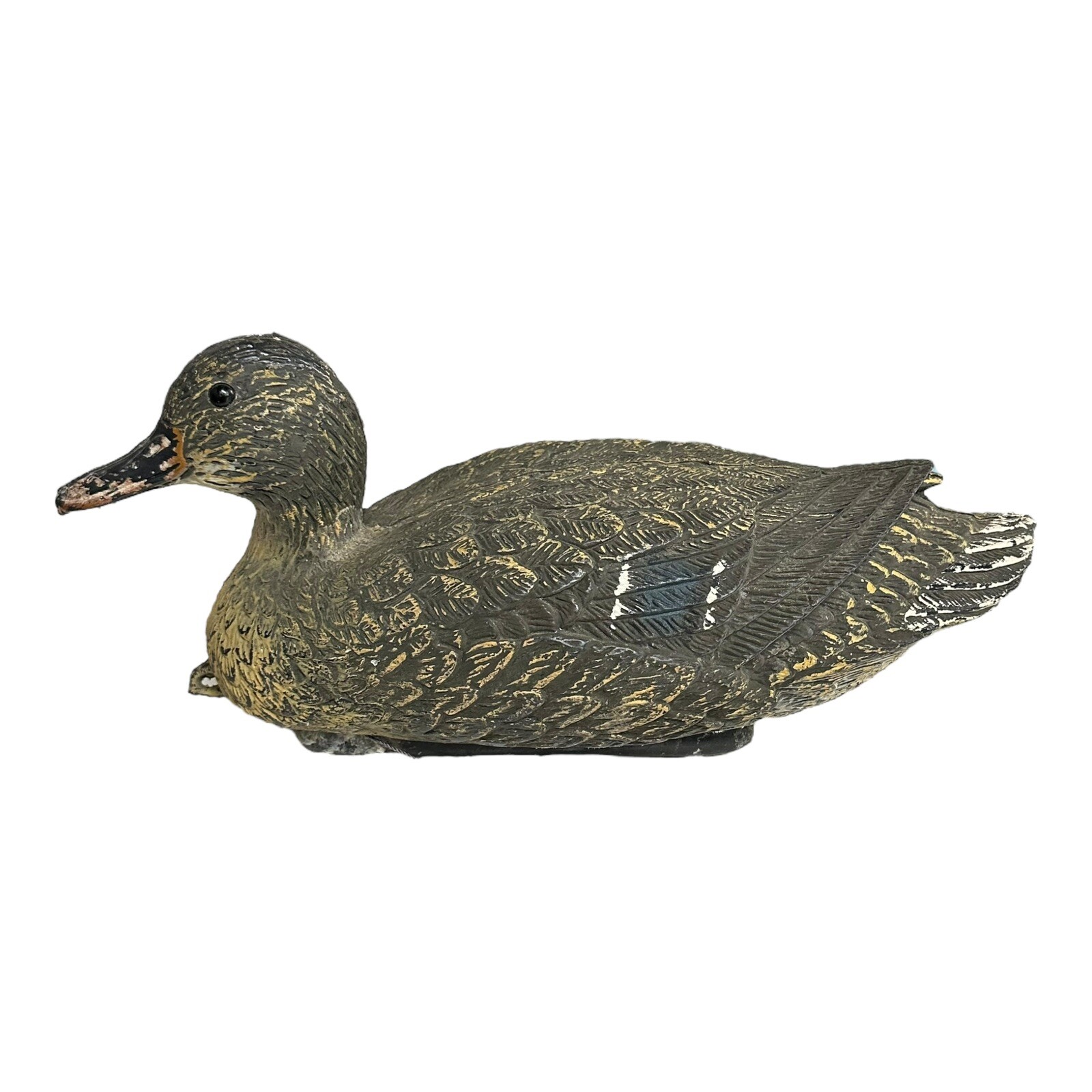 VTG Carry-Lite Sport Plast Duck Decoy Italy Plastic Mallard Hen with Weight
