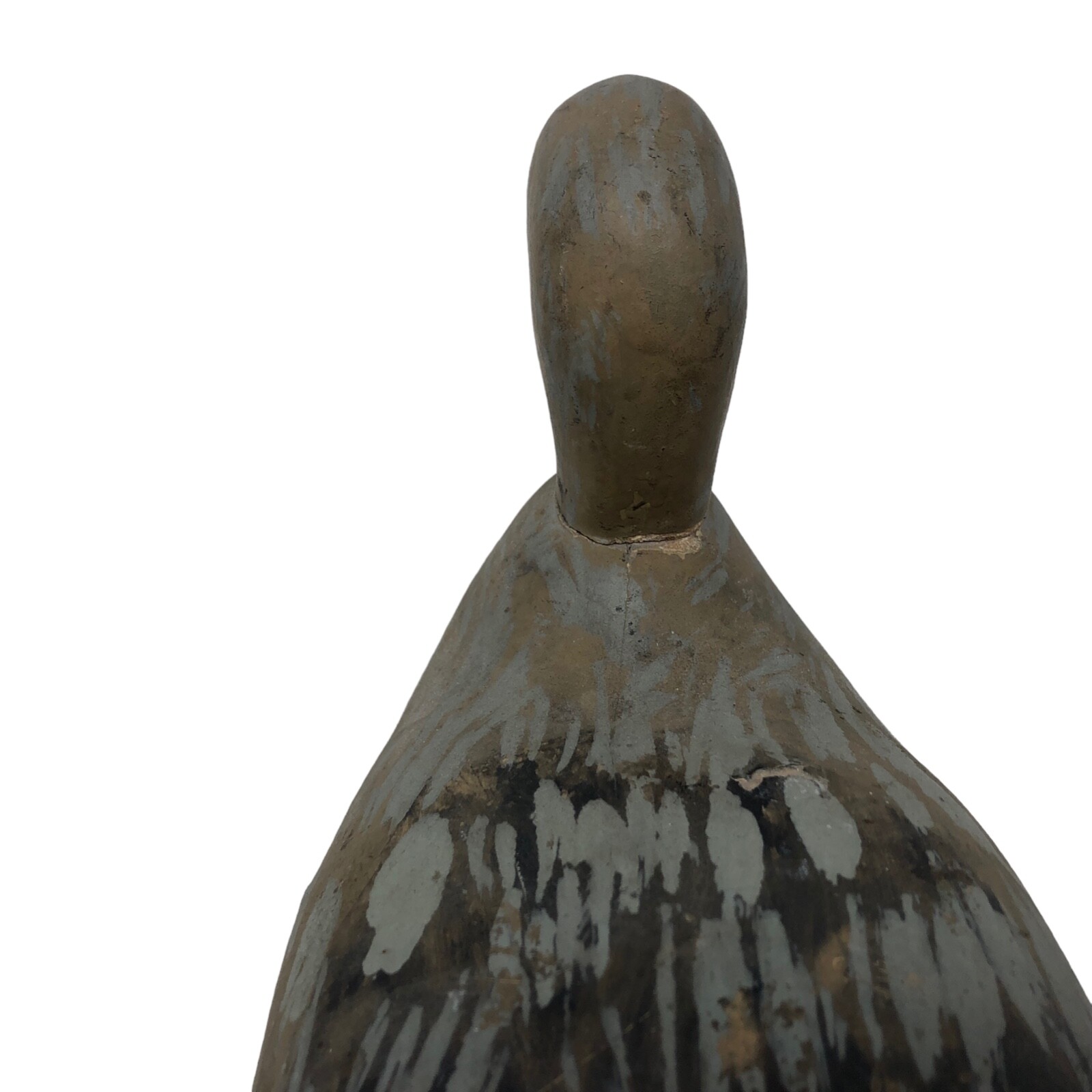 VTG Handpainted Gray Blind Duck Decoy Canvasback