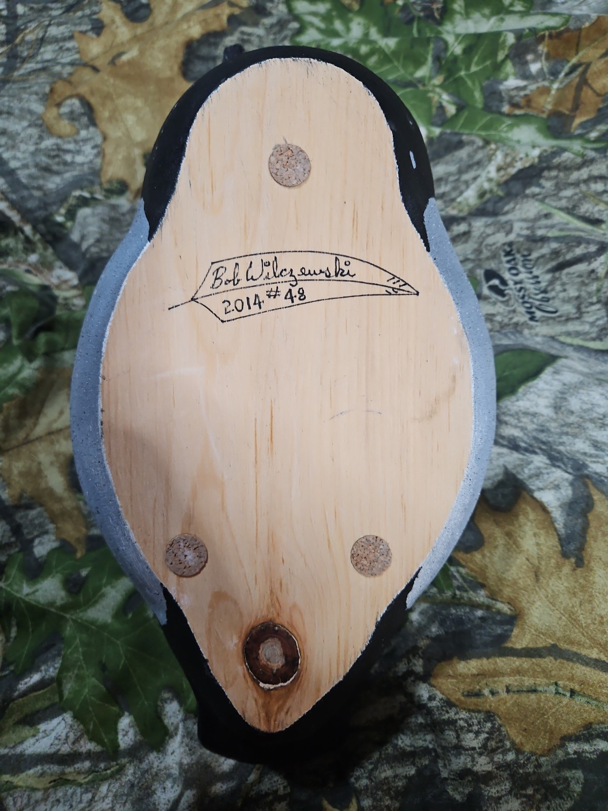 Hand Carved Redhead Duck Decoy By Bob Wilczewski – Artwork, Ducks Unlimited