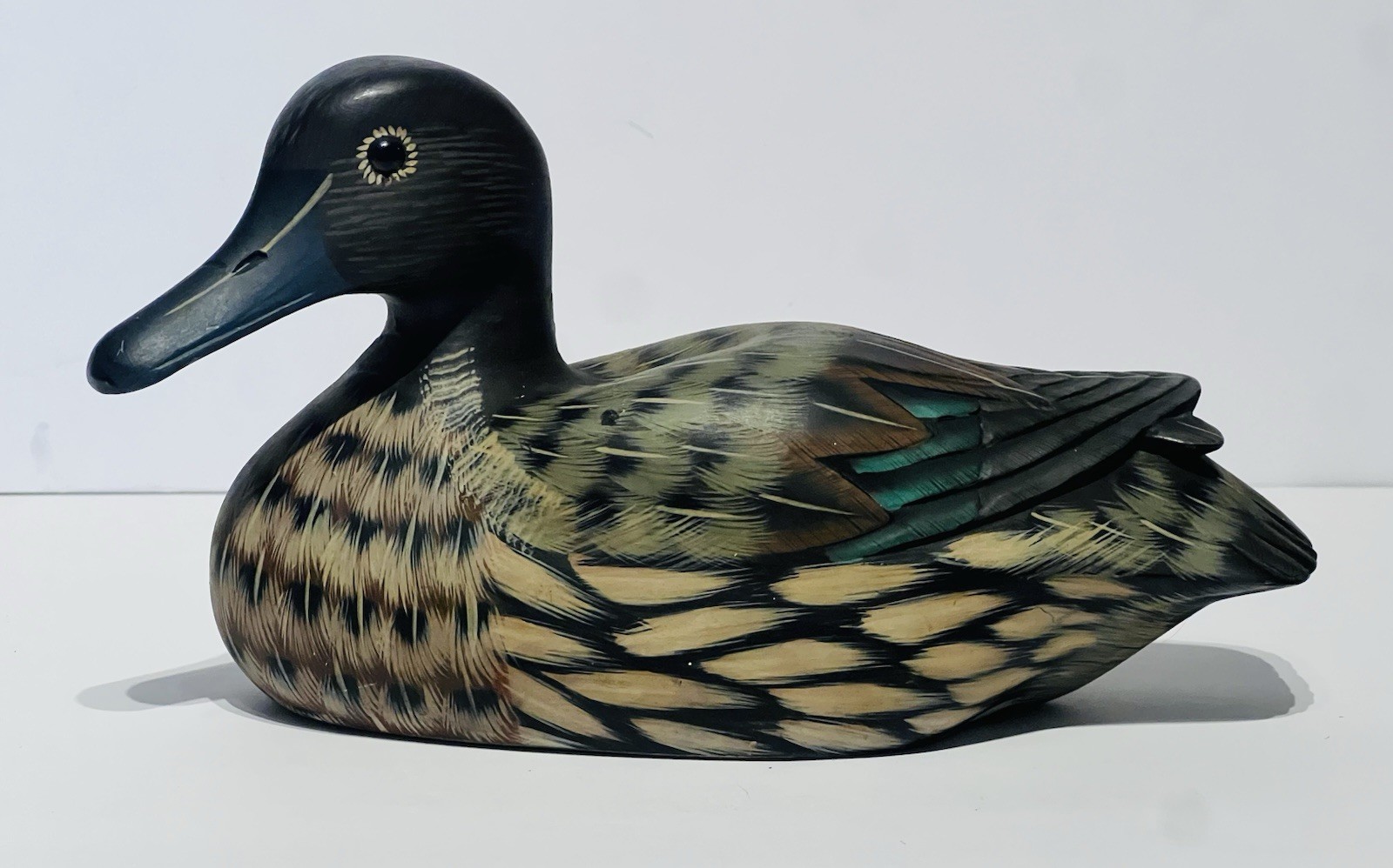 Vintage Hand Carved & Painted Duck Decoy Made In People’s Republic of China
