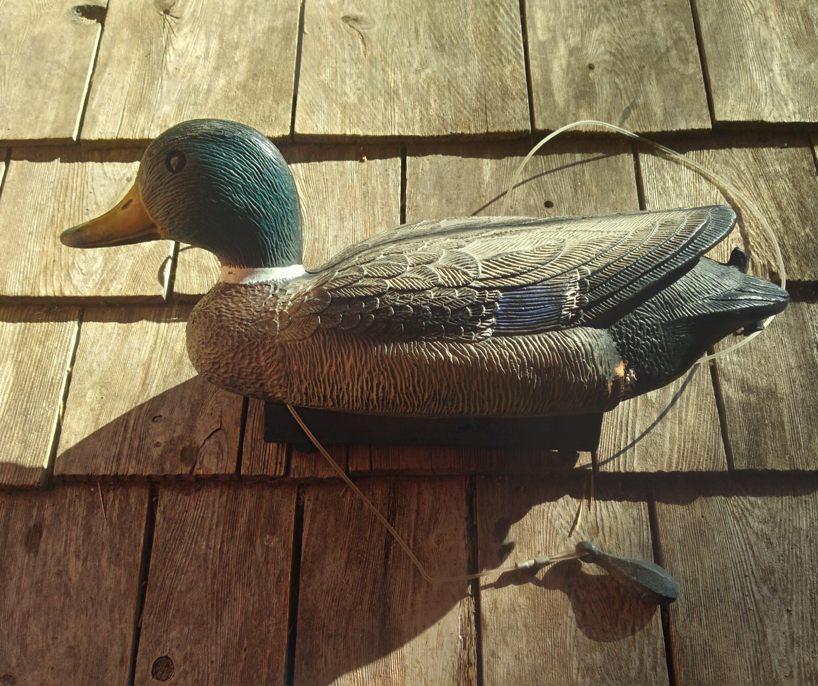 Flambeau Mallard Vintage 16″ Hunting Duck Decoy Plastic w/Lead Weight USA 1988