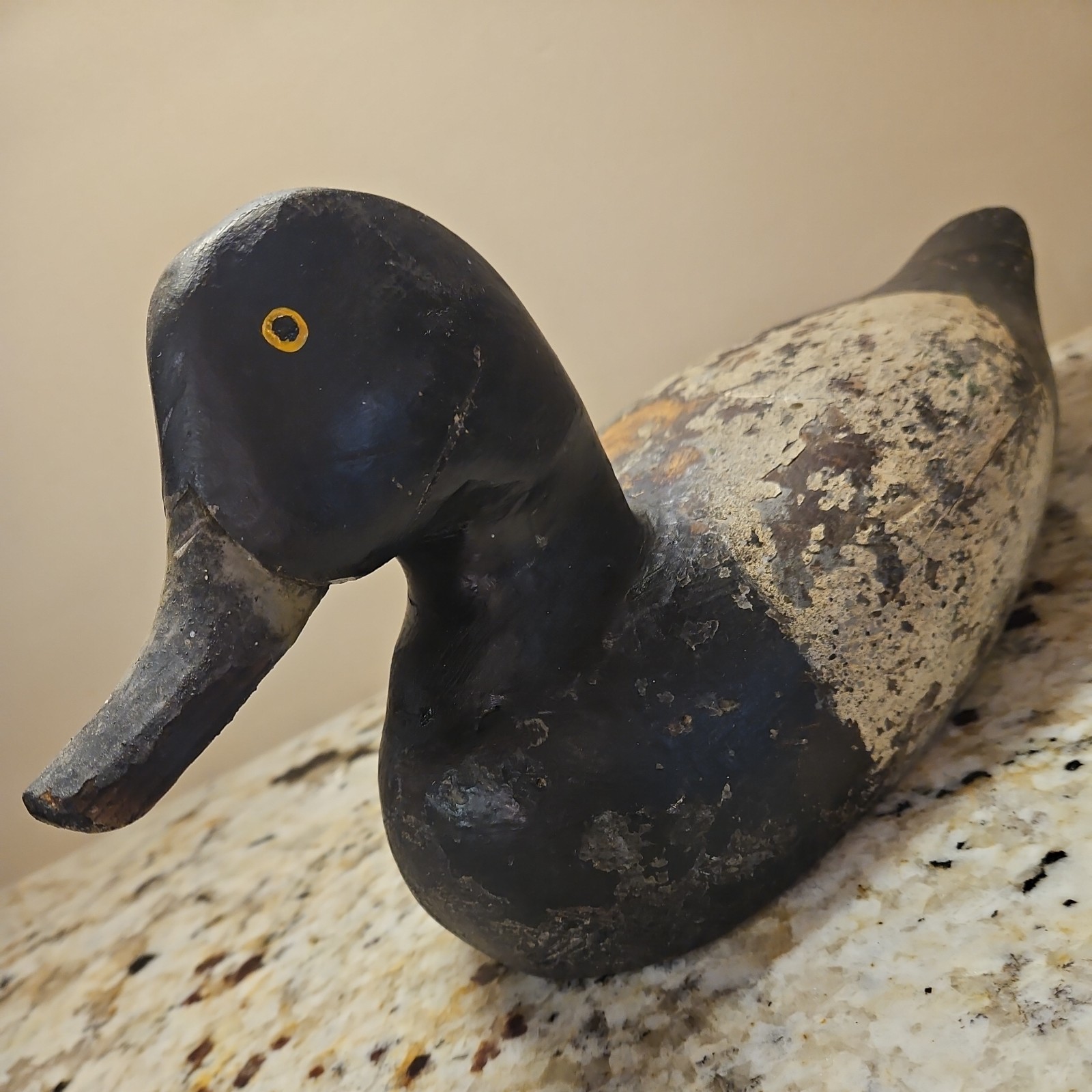 Vintage BLUE BILL Duck Decoy, solid wood, Retired Working decoy, Maryland