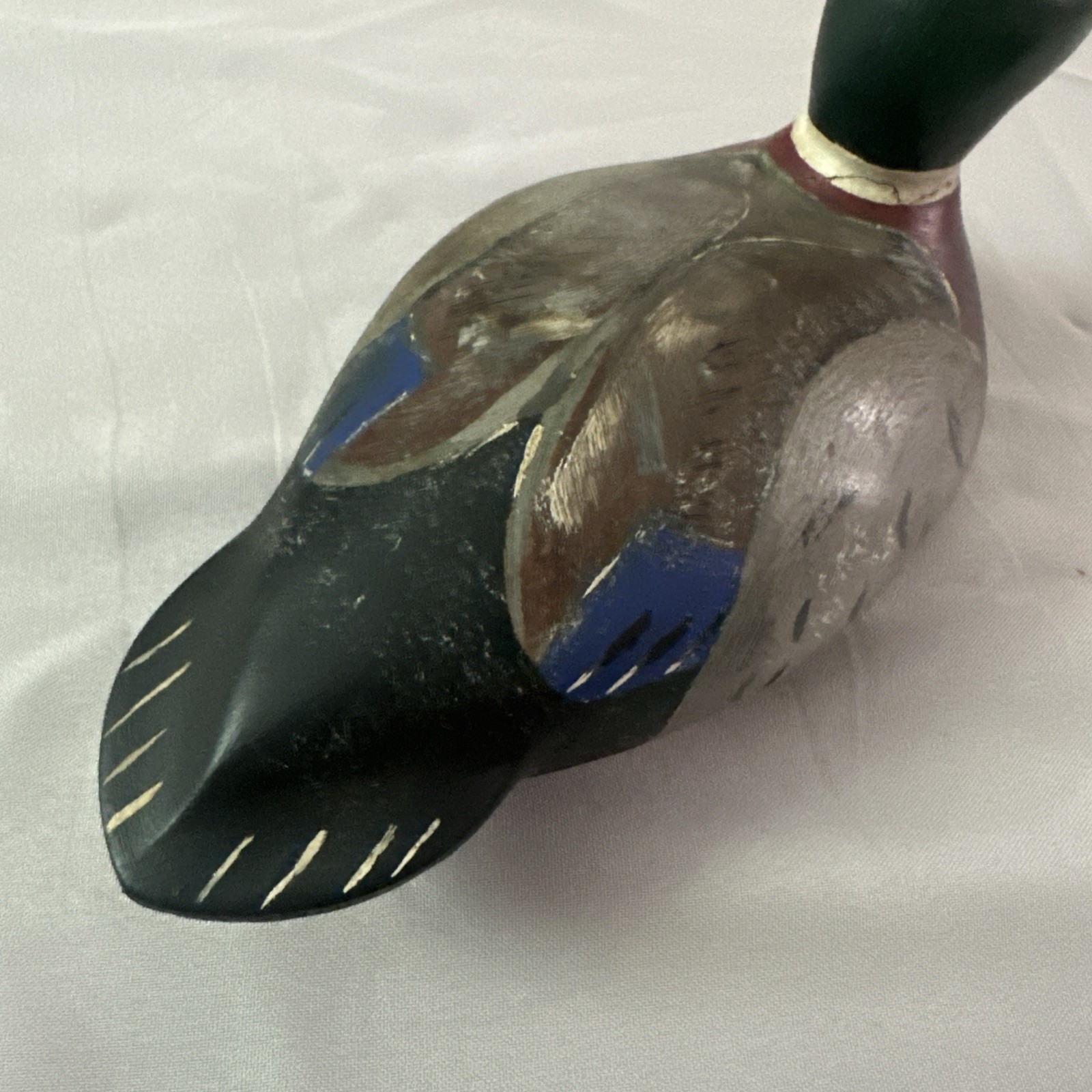 Vtg Mason Standard Grade Mallard Drake Duck Decoy Dry Original Paint