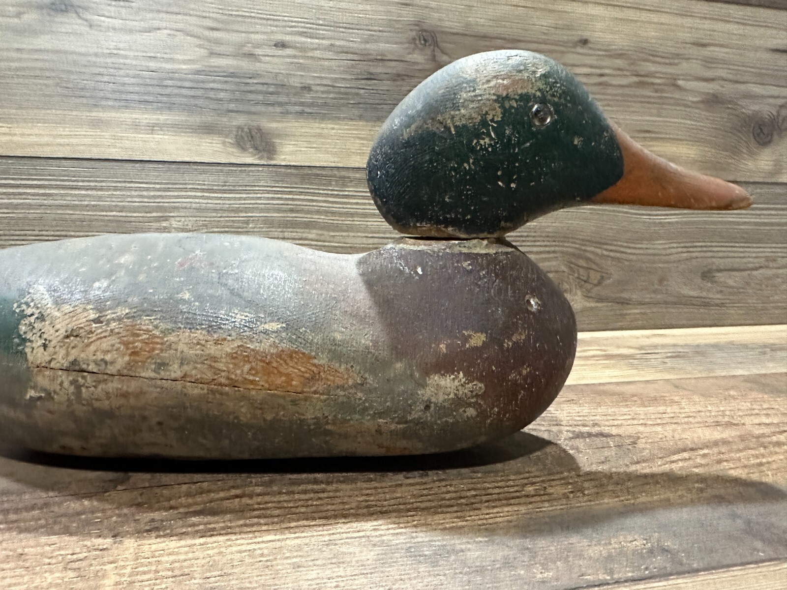 Antique Vintage Wood Duck Decoy **MASON** Mallard Drake — Standard Grade