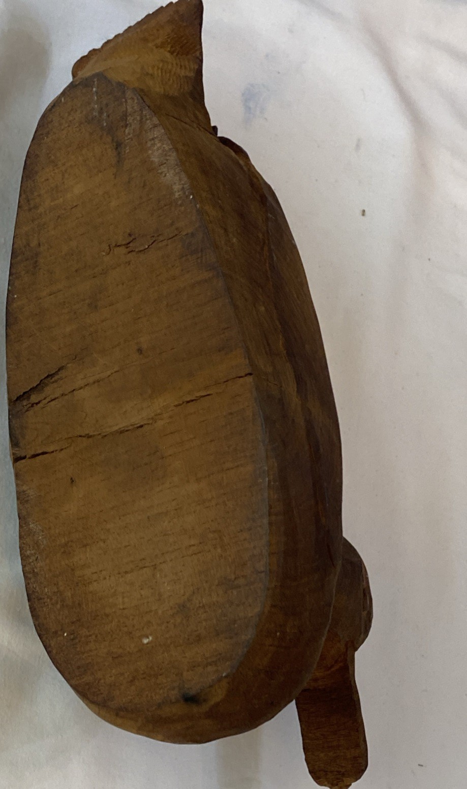 PRIMITIVE CARVED SOLID WOOD DUCK LIFE SIZE 15” WEIGHTS 5 POUNDS ONE OF A KIND