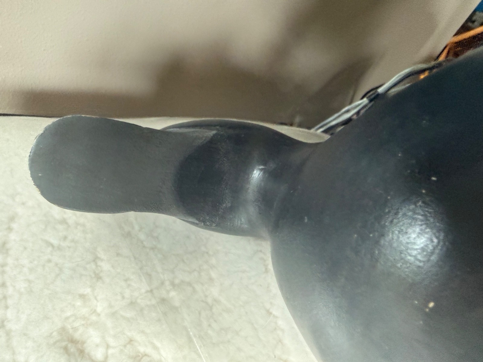 Bluebill Drake decoy by Mason 2nd Gen, solid wood, glass eyes. Factory Made 80s