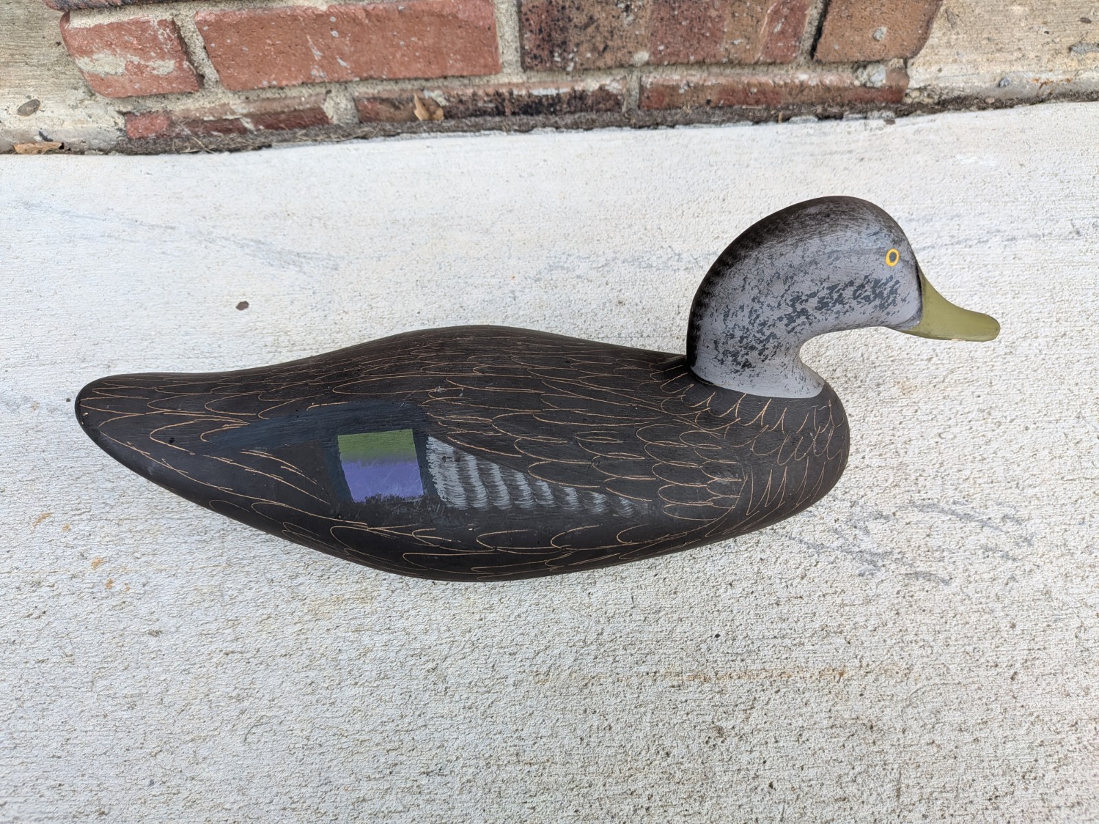 Signed Captain Harry Jobes Wood Duck Decoy