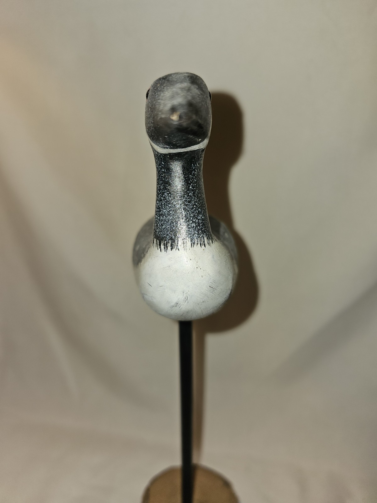 Artisan Hand-Carved Wooden Shorebird Decoy – 7″ Primitive Folk Art Primitive