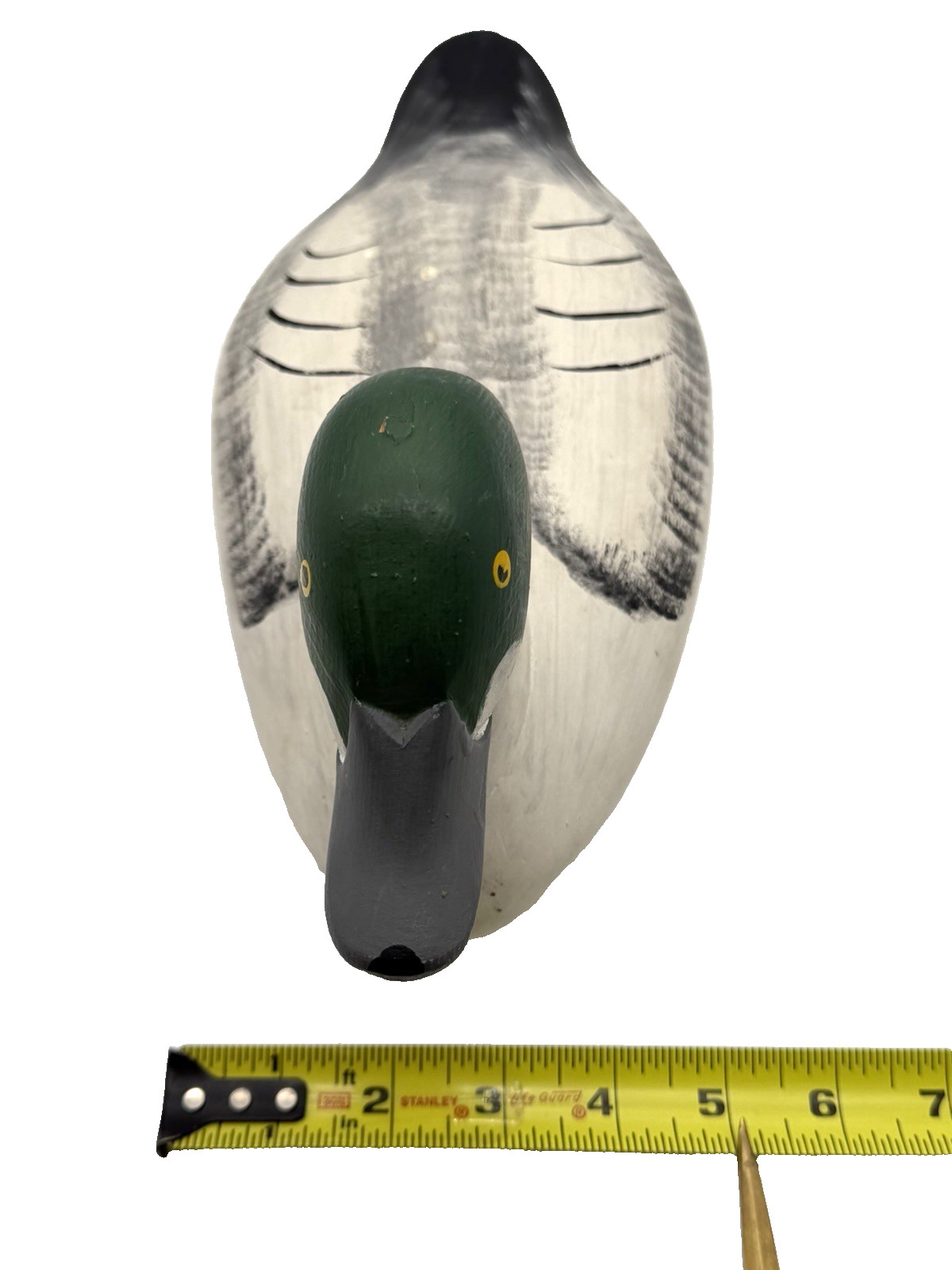 Vintage J. Evans McKinney Signed Duck Decoy