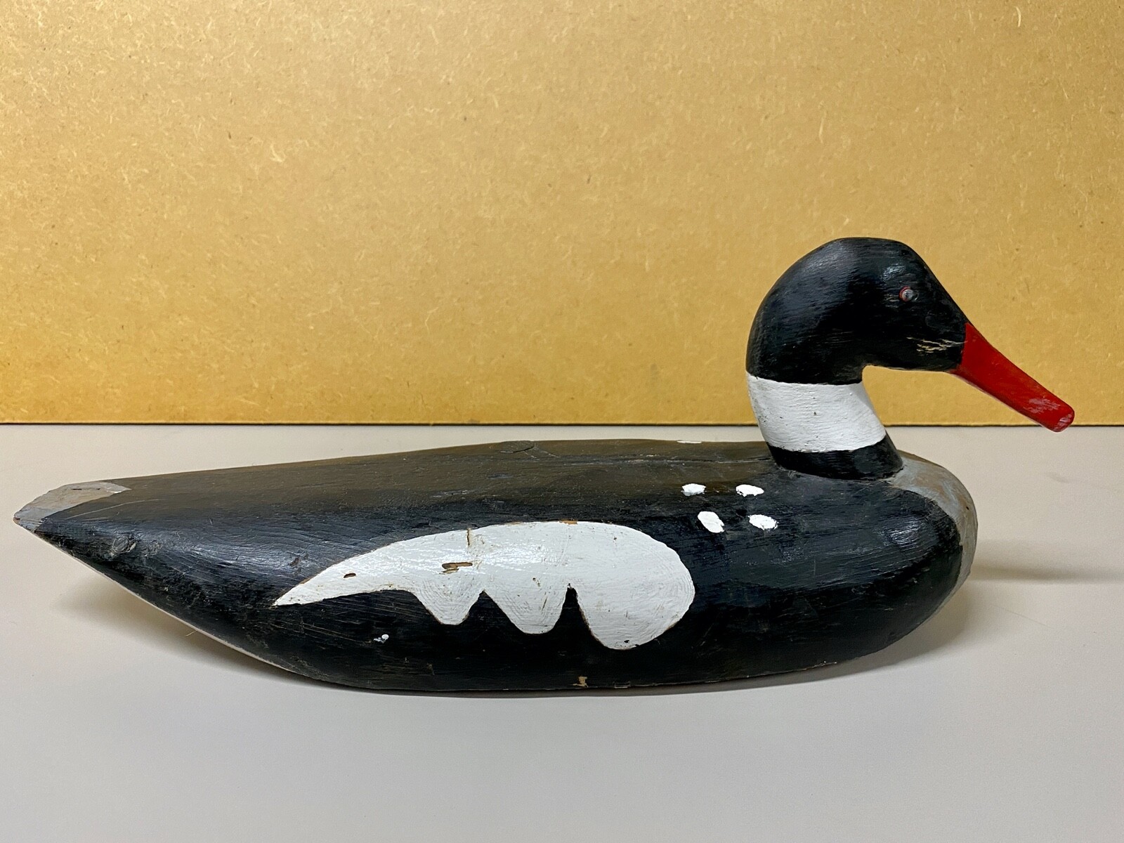 Excellent Pair of Red Breasted Merganser Duck Decoys,Canadian likely Nova Scotia