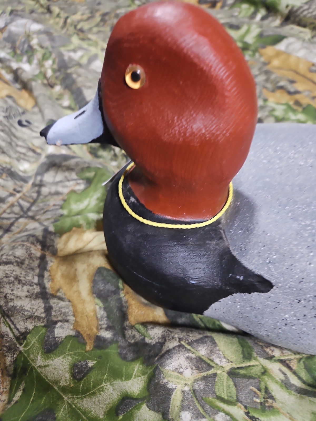 Hand Carved Redhead Duck Decoy By Bob Wilczewski – Artwork, Ducks Unlimited