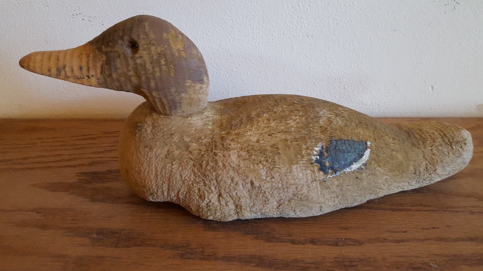EARLY ANTIQUE DUCK DECOY WITH ORIGINAL PAINT FROM MARYLAND