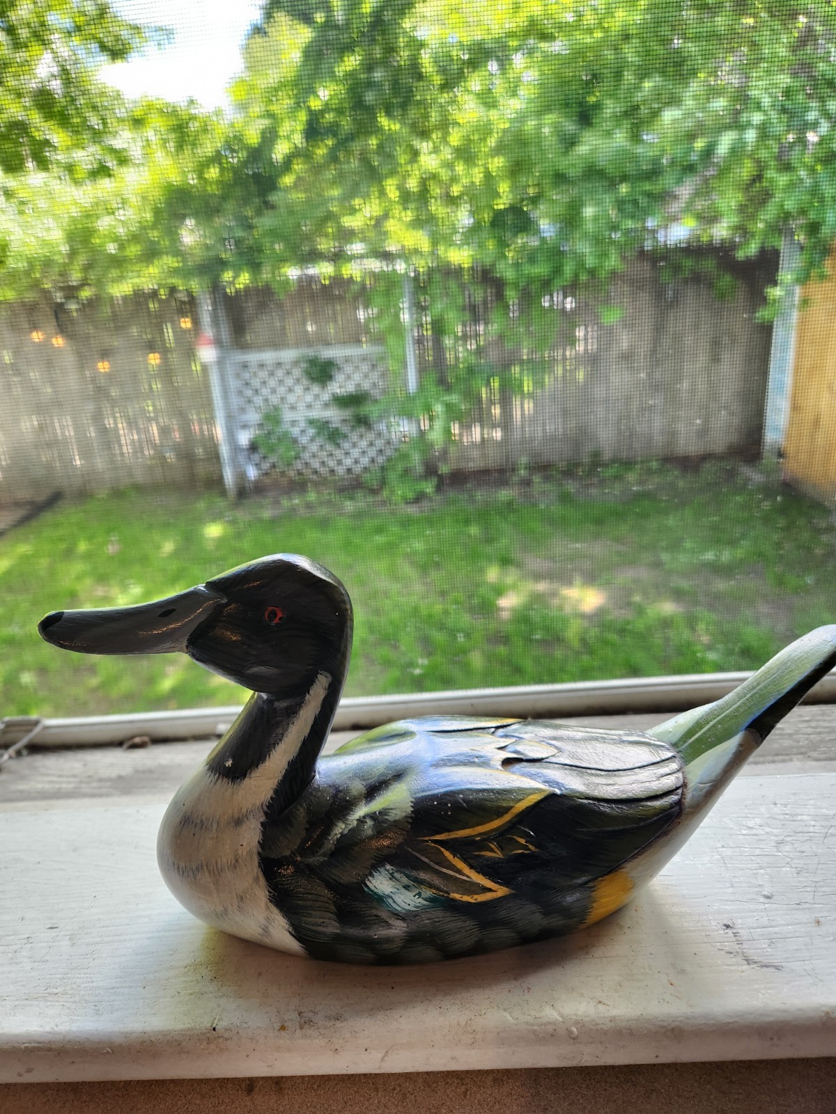 Wooden Painted Pintail Duck 9″ Duck Decoy