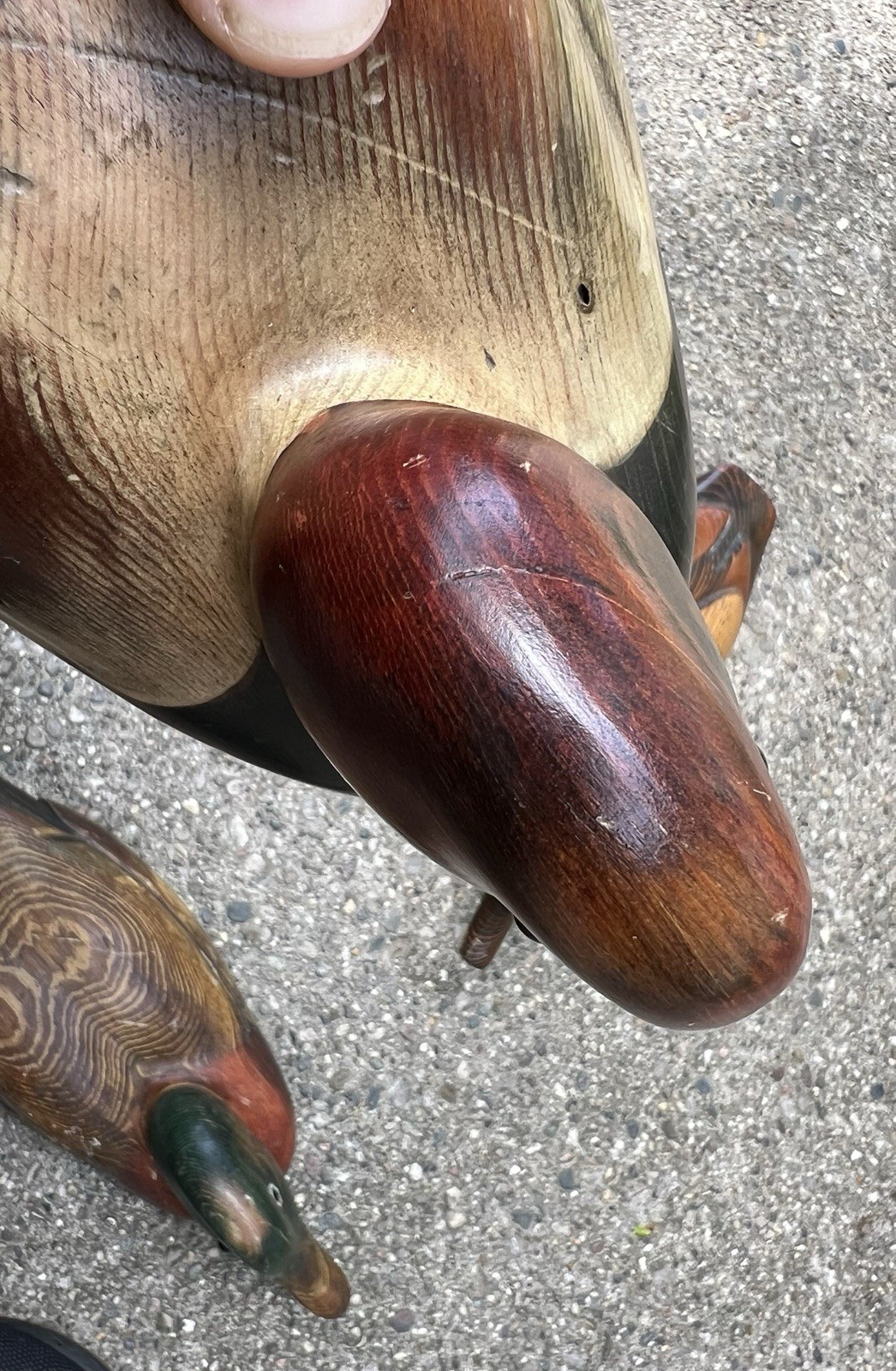Vintage Tom Taber 1979 Carved Wood Decoy Duck Lot Of 3 Signed