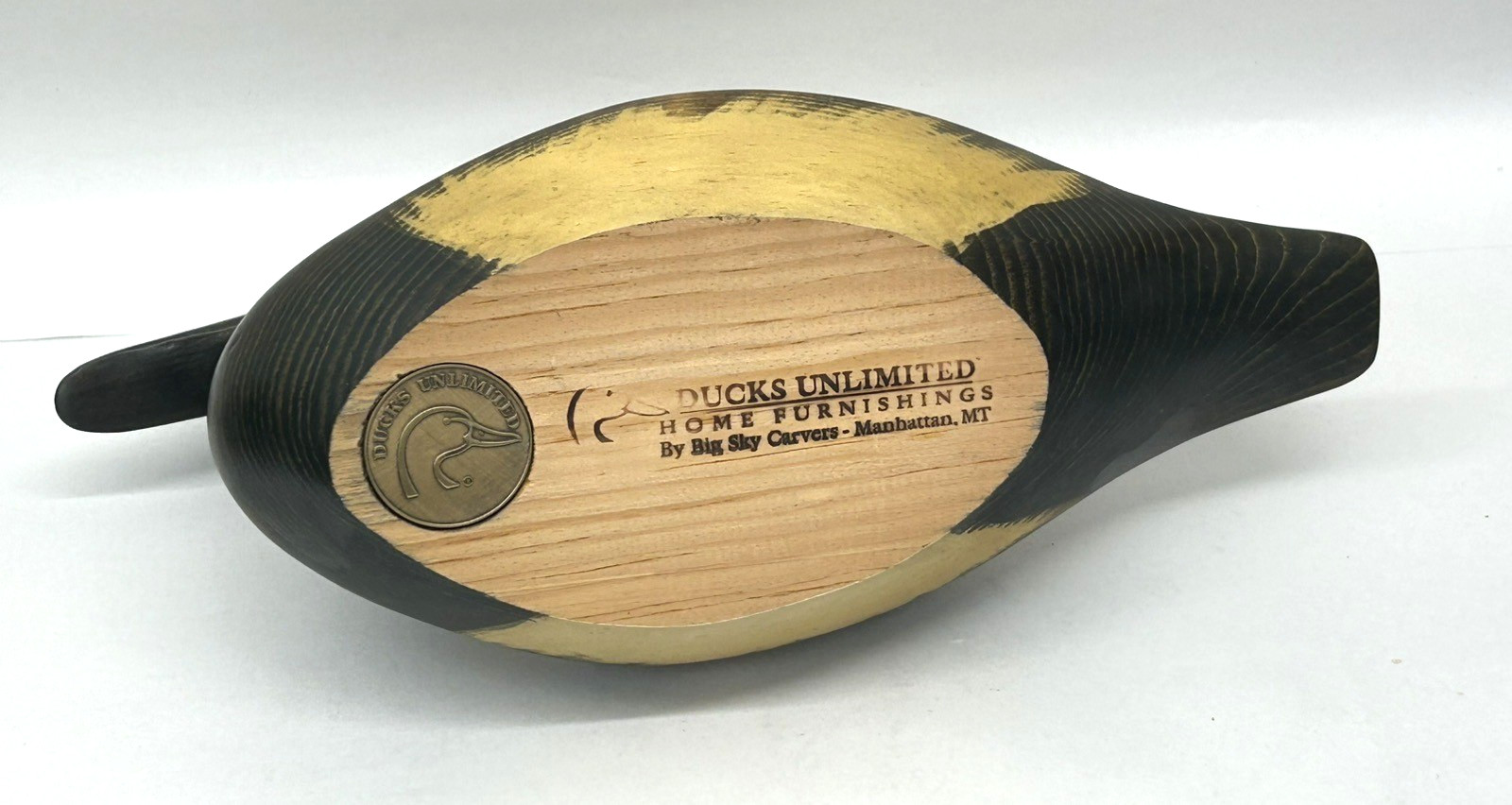 Big Sky Carvers Ducks Unlimited Canvasback Decoy 13″ w/ Medallion