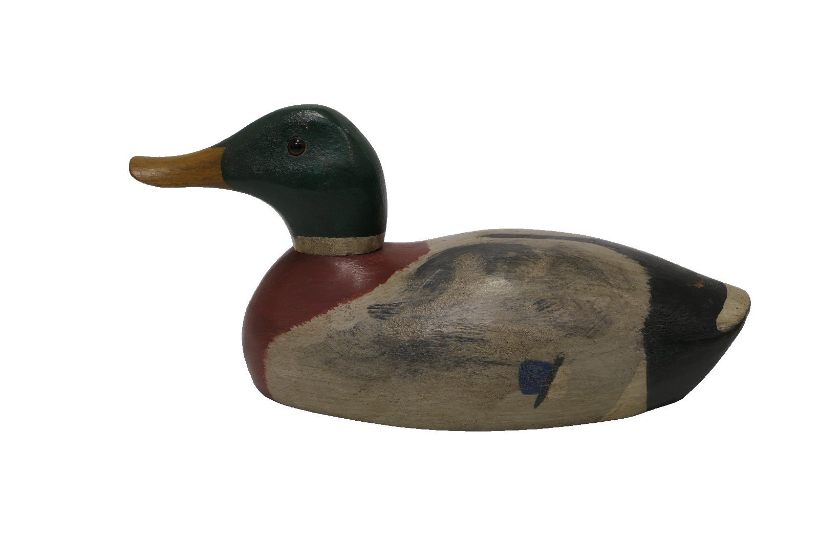 1979 Ron Fisher Signed Mallard Duck Decoy Wood