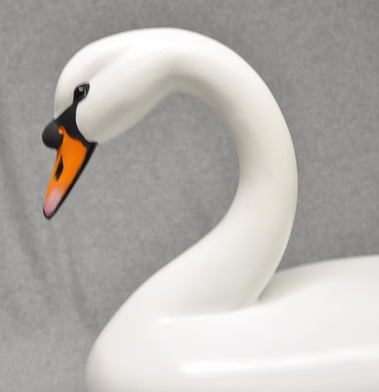 TRUMPITER SWAN DUCK DECOY ORIGINAL PAINT GLASS EYES BY DARKFEATHER FREEDMAN SIGN