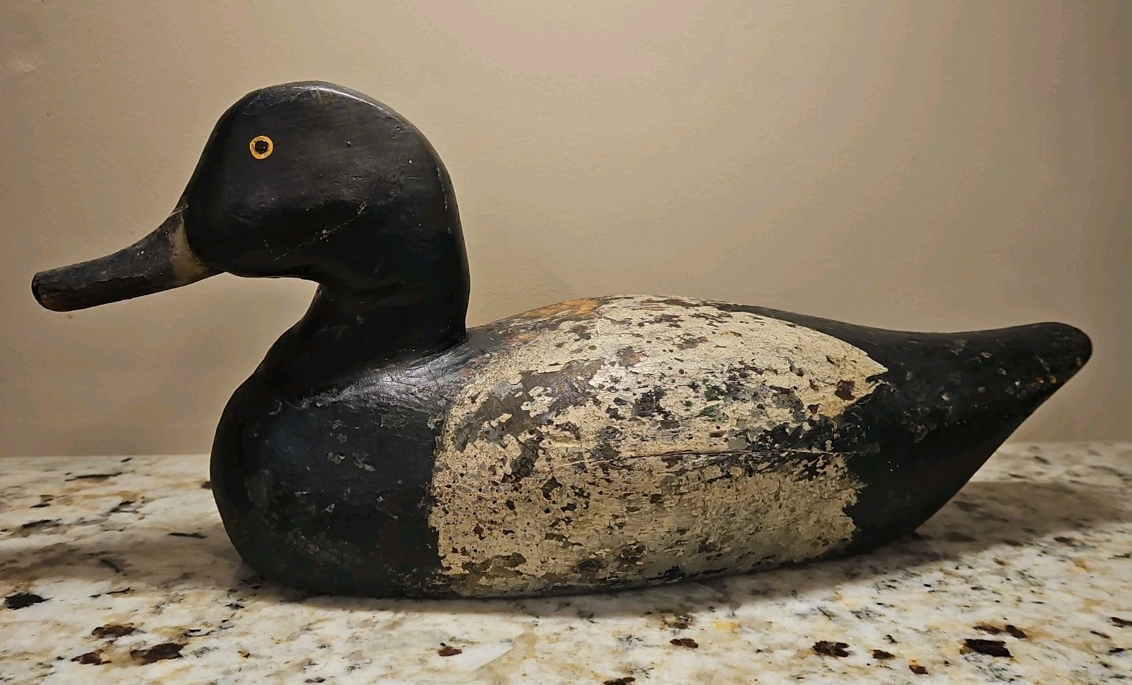 Vintage BLUE BILL Duck Decoy, solid wood, Retired Working decoy, Maryland