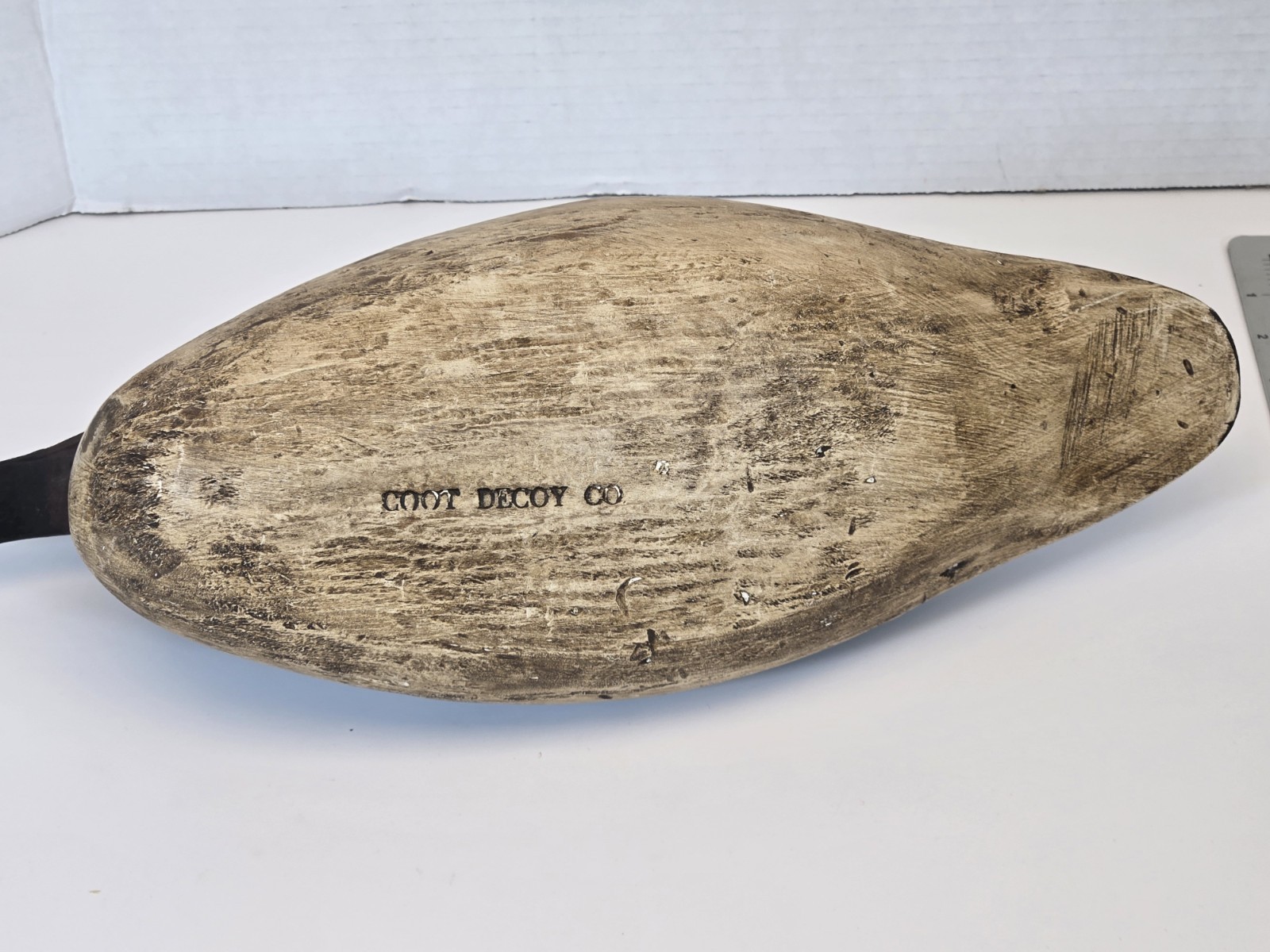 Vintage Coot Decoy Co Hooded Merganser Duck Decoy PA Ty Turner Carved Wood