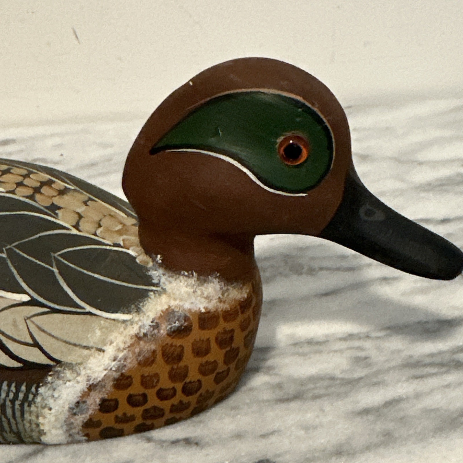 Reginald Trevisan Wood Mallard Duck Decoy Hand Made & Painted Signed Dated 1981