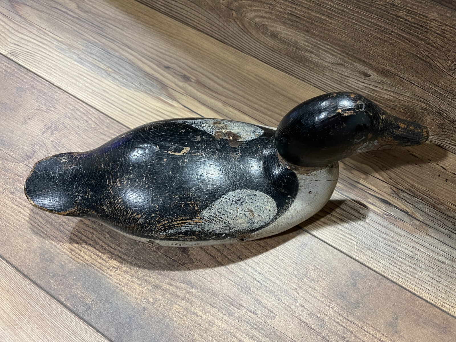 Antique Vintage Wood Duck Decoy **MASON** Goldeneye Drake **Tac Eye**