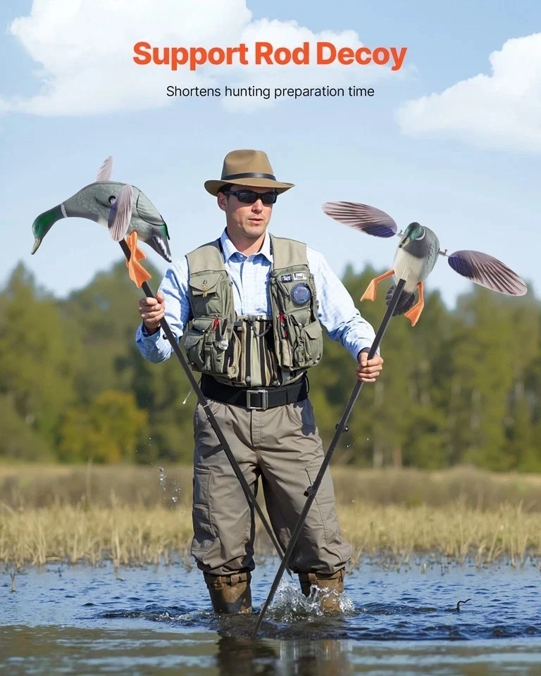 Spinning Wing Motion Duck Decoy Outdoor Realistic Teal Decoys for Hunting