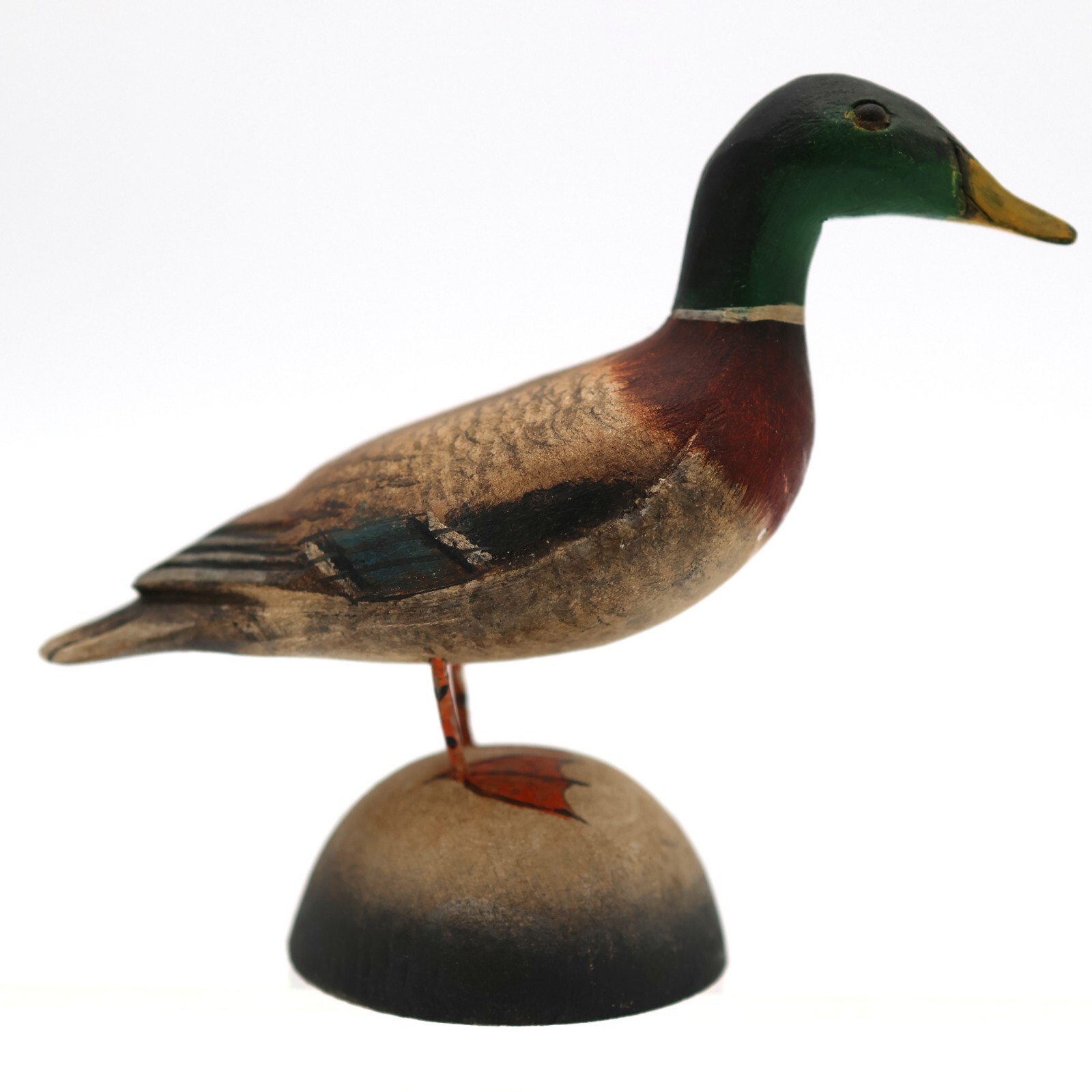Ken Kirby Carved Mallard Duck Miniature Duck Decoy Signed Ex-Cond