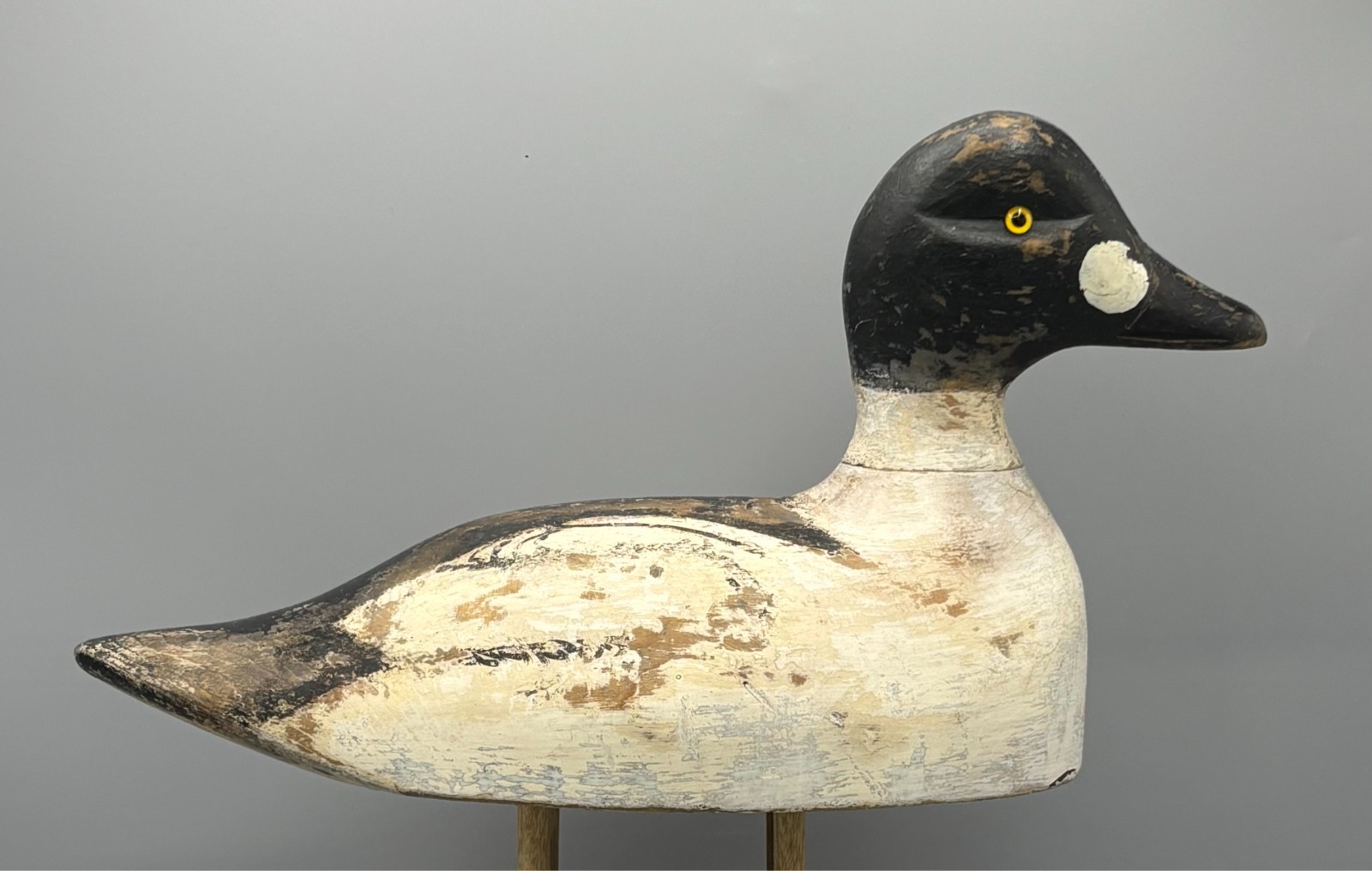 ANTIQUE DUCK DECOY ***ALEXANDRIA BAY, NY*** HIGH HEAD GOLDENEYE DRAKE