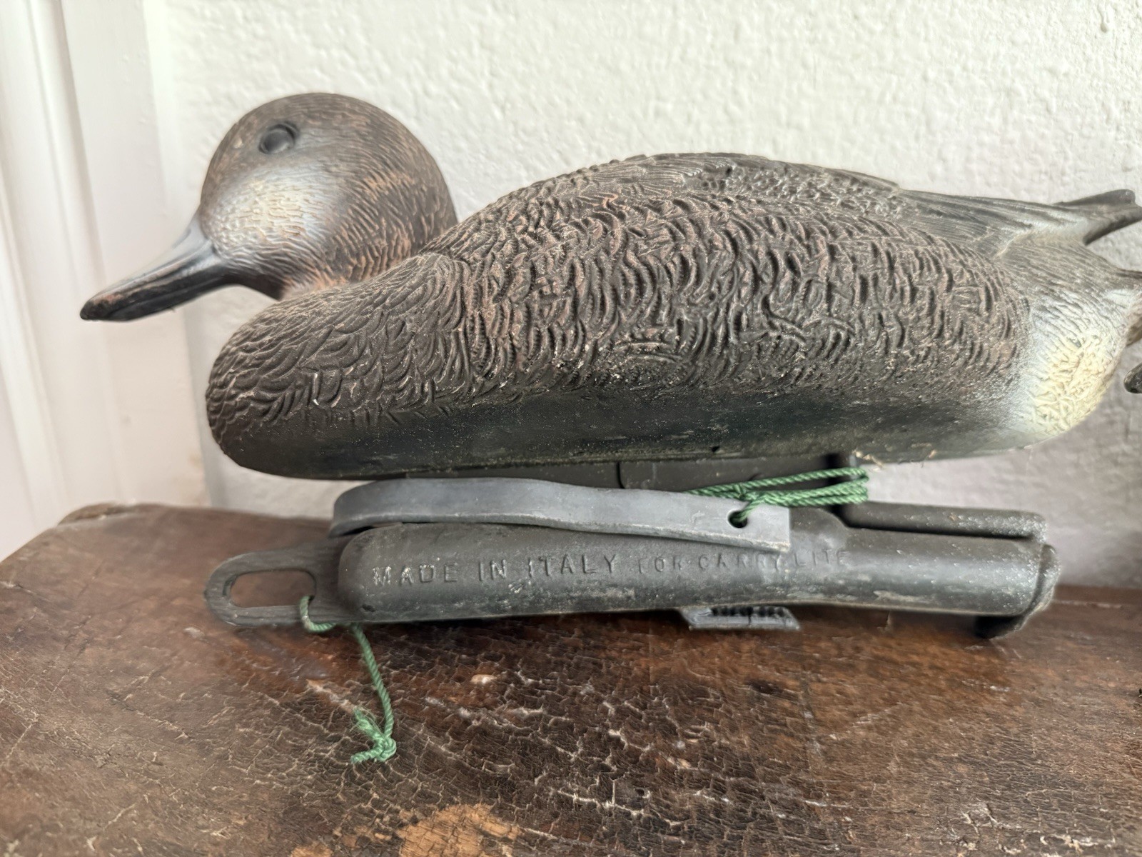 3 Vintage Carry-Lite Teal Duck Decoys – Made in Italy