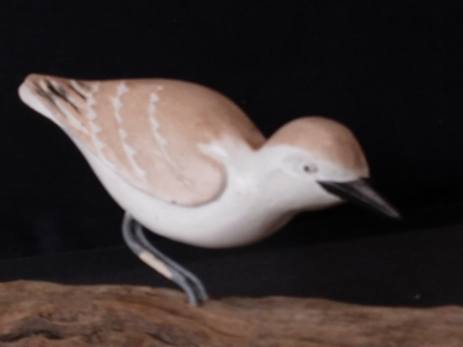 Large Sandpiper Shorebird Decoy Lazarus Paskalides Wood Carved Wall Art