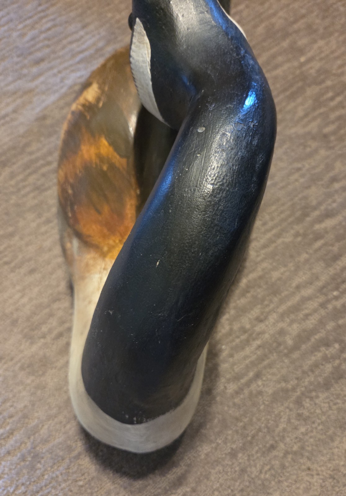 Hand Carved Wooden Canadian Goose Decoy 23 Inches Long