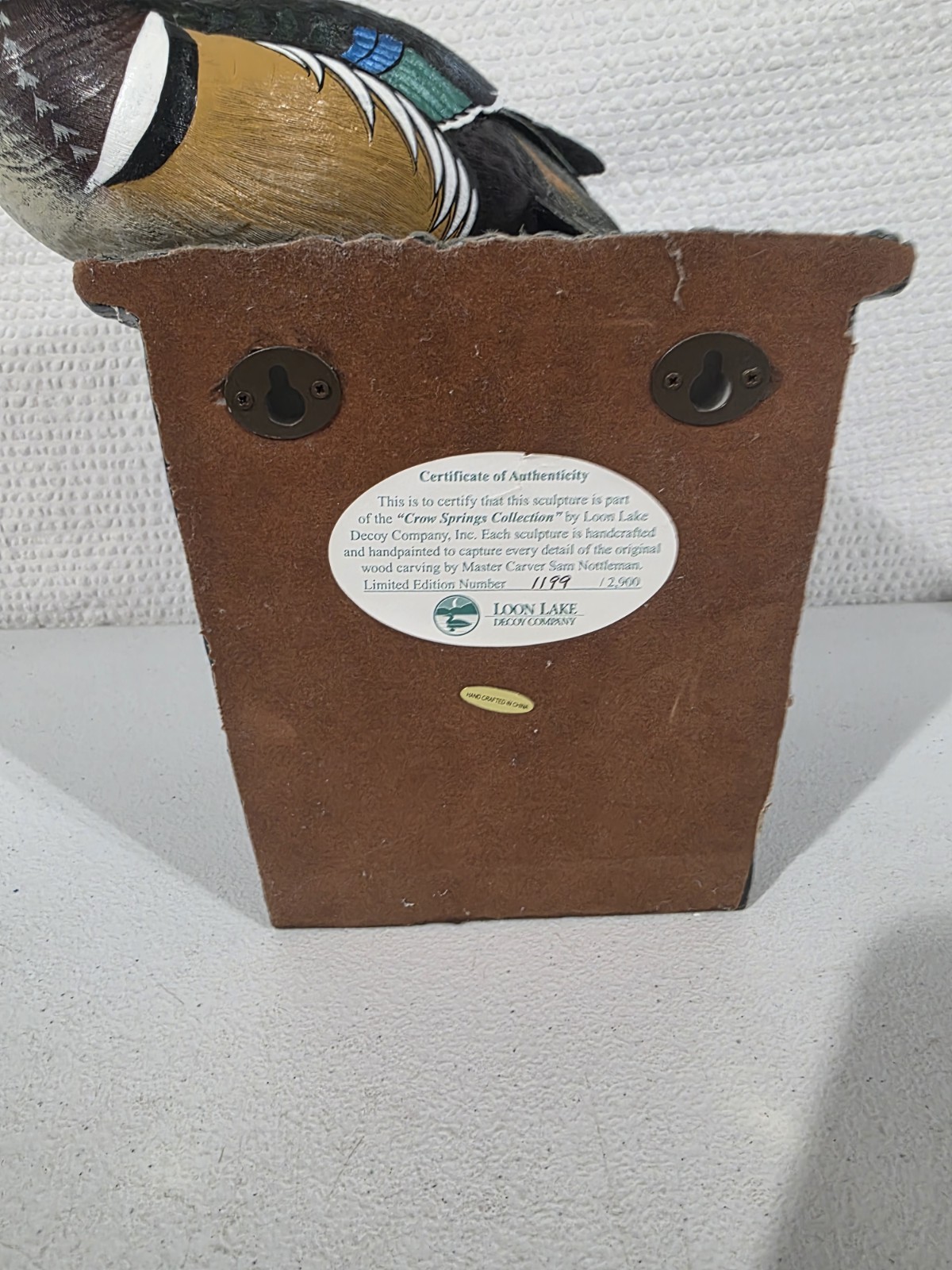 Loon Lake Crow Springs Nesting Wood Duck Pair Decoy Birdhouse Ltd Ed