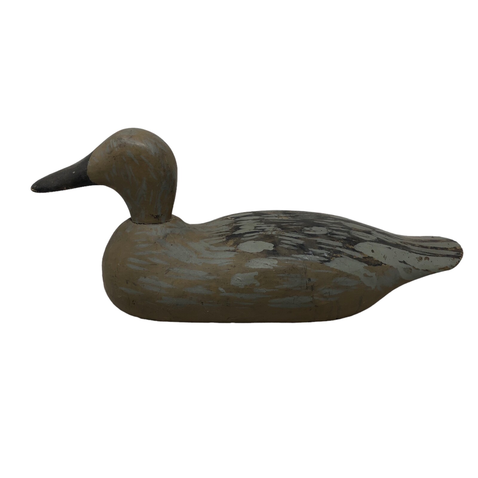 VTG Handpainted Gray Blind Duck Decoy Canvasback