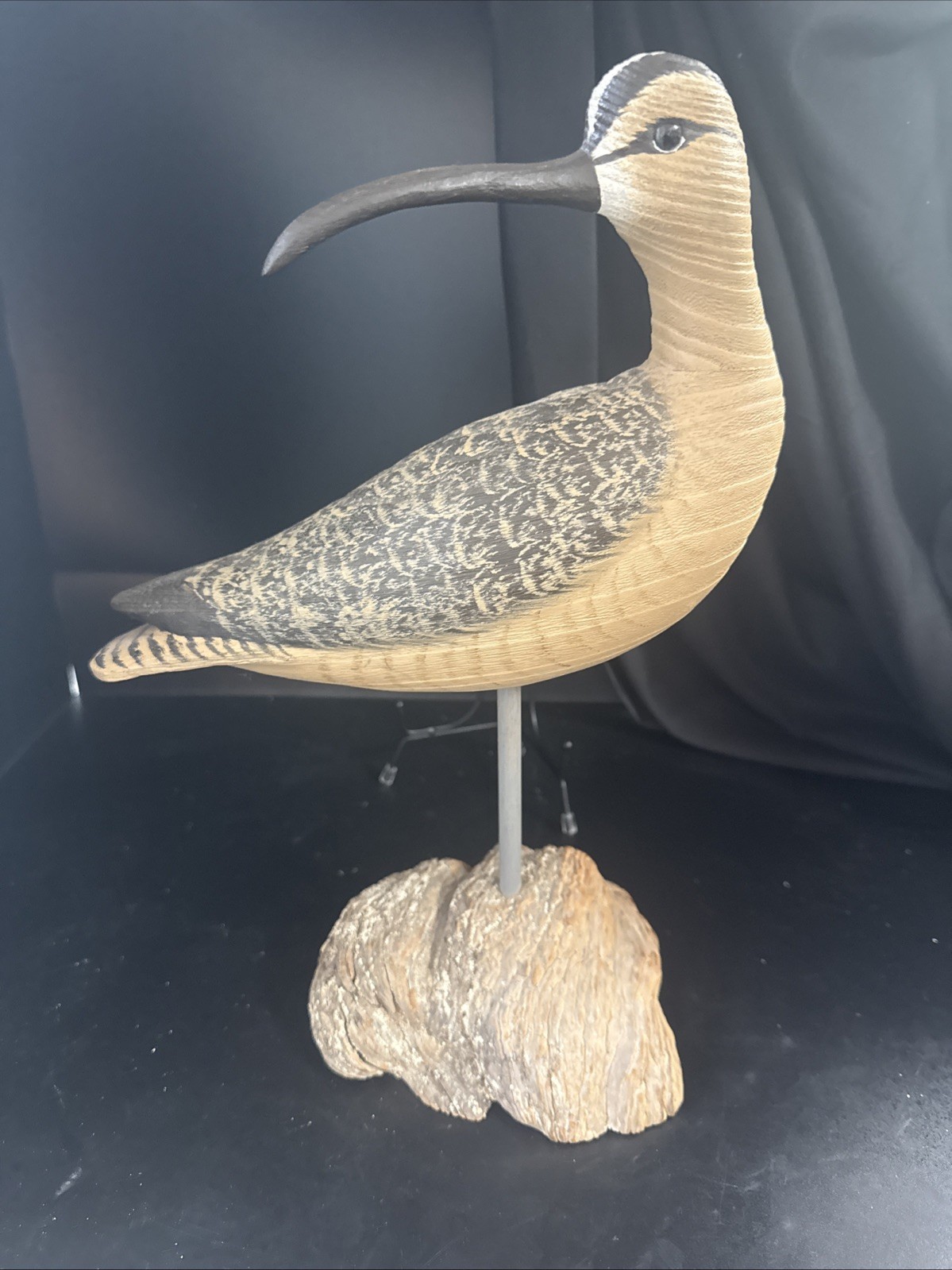 Greg Daisey Chincoteague Va Curlew Shore Bird Decoy Wood Carving 14 In