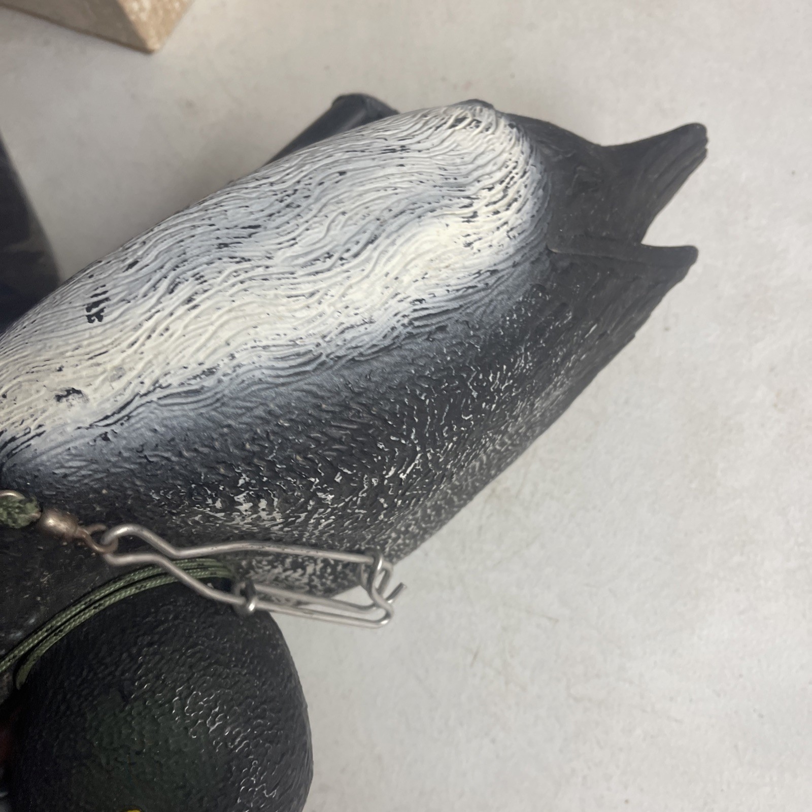 Vintage Mallard Duck Decoy Sport Plastic Carry Lite Goldeneye Made in Italy