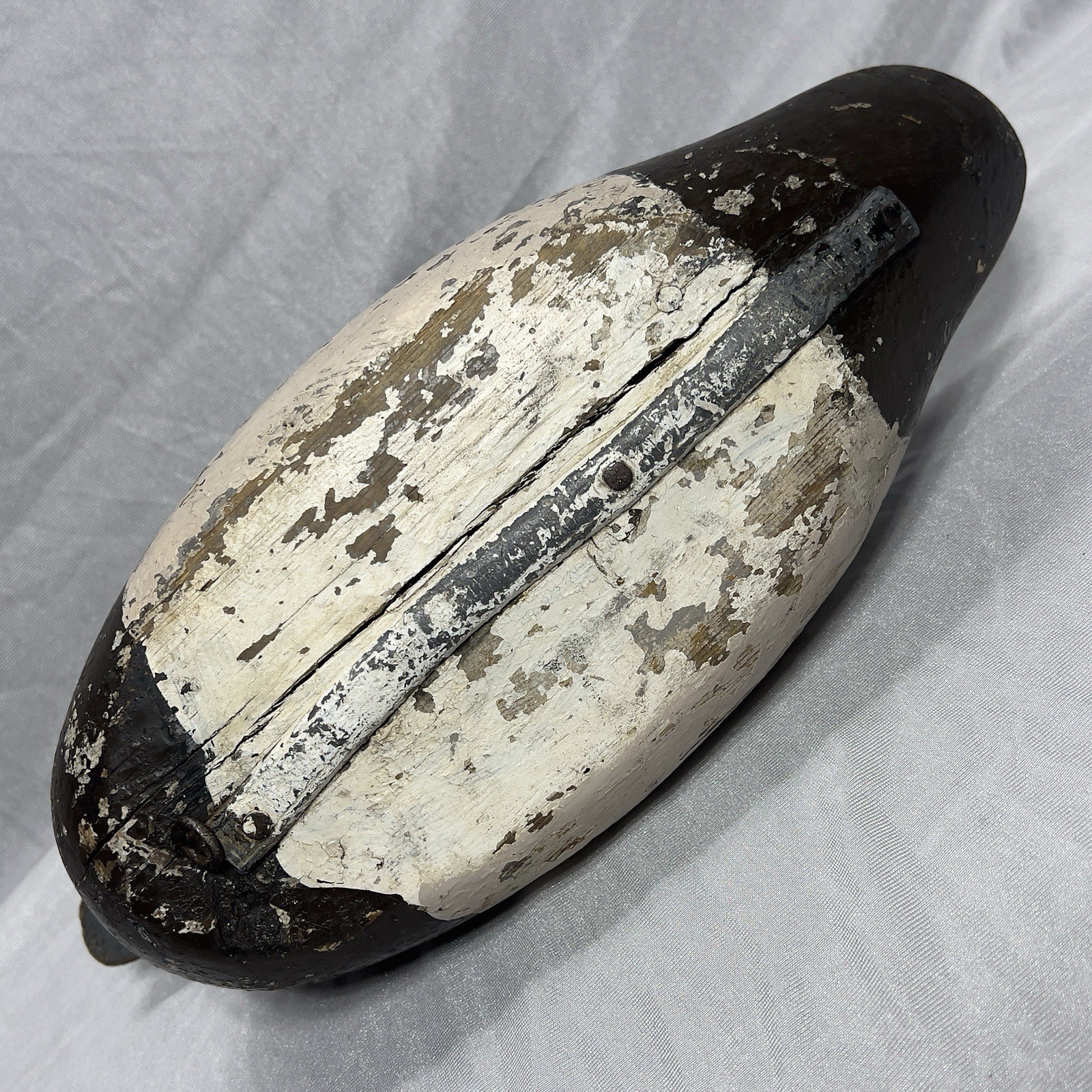 Antique Mason Challenge Grade Decoy Glass Eye Solid Wood Working Repaint Hunting